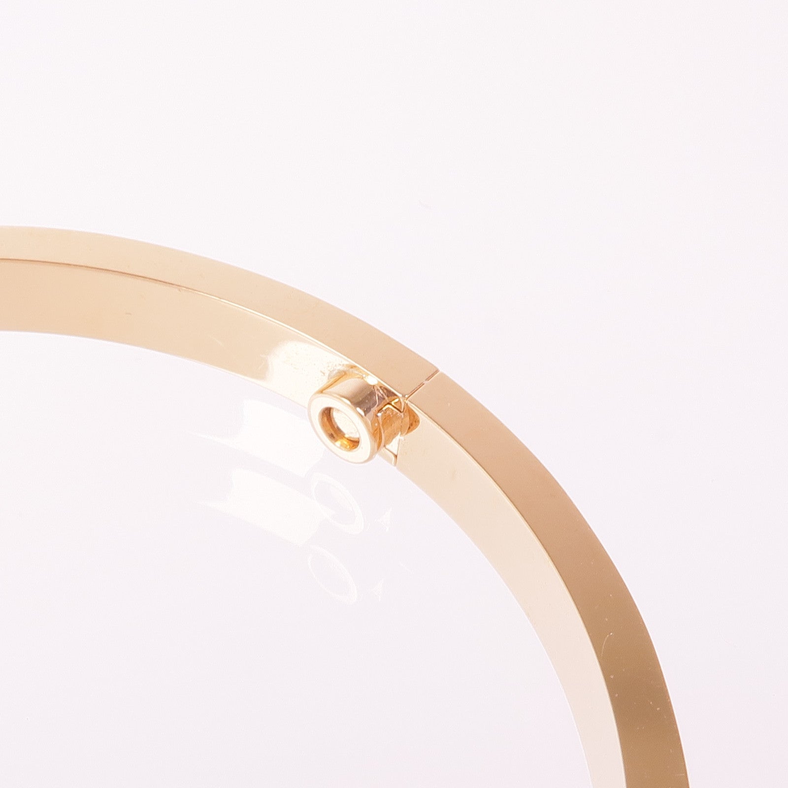 CARTIER 18K玫瑰金Love Bracelet鑽石手鏈Cartier#16