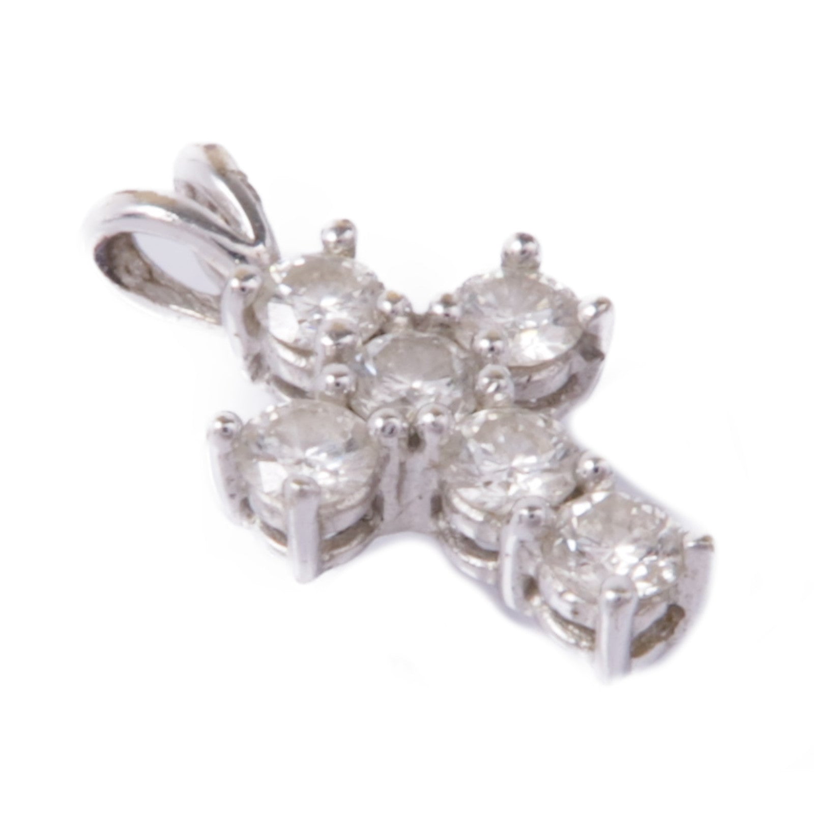 JEWELRY 18K白金Diamond Pendant Top鑽石吊墜