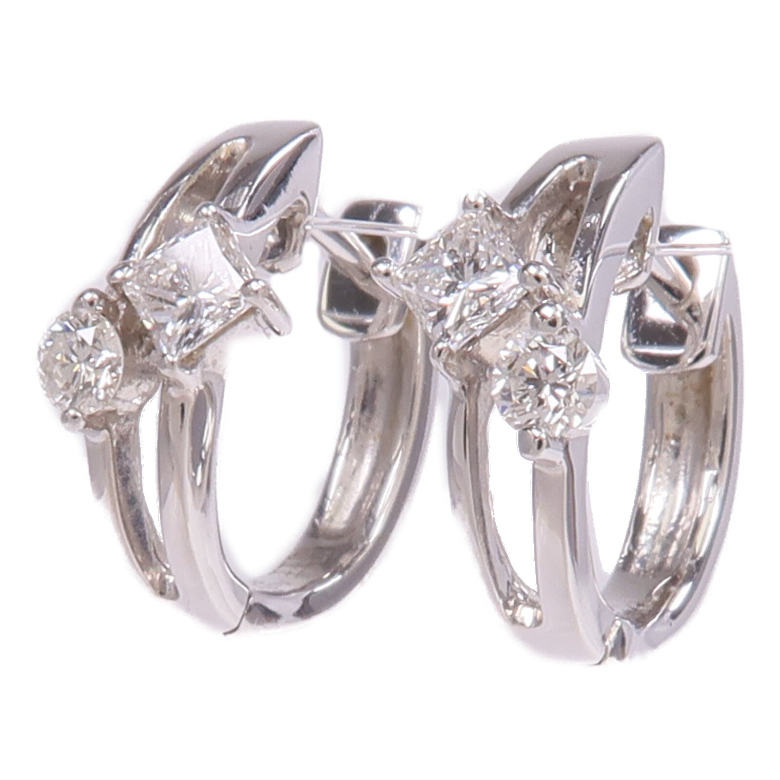 JEWELRY 18K白金Diamond Earrings鑽石耳環