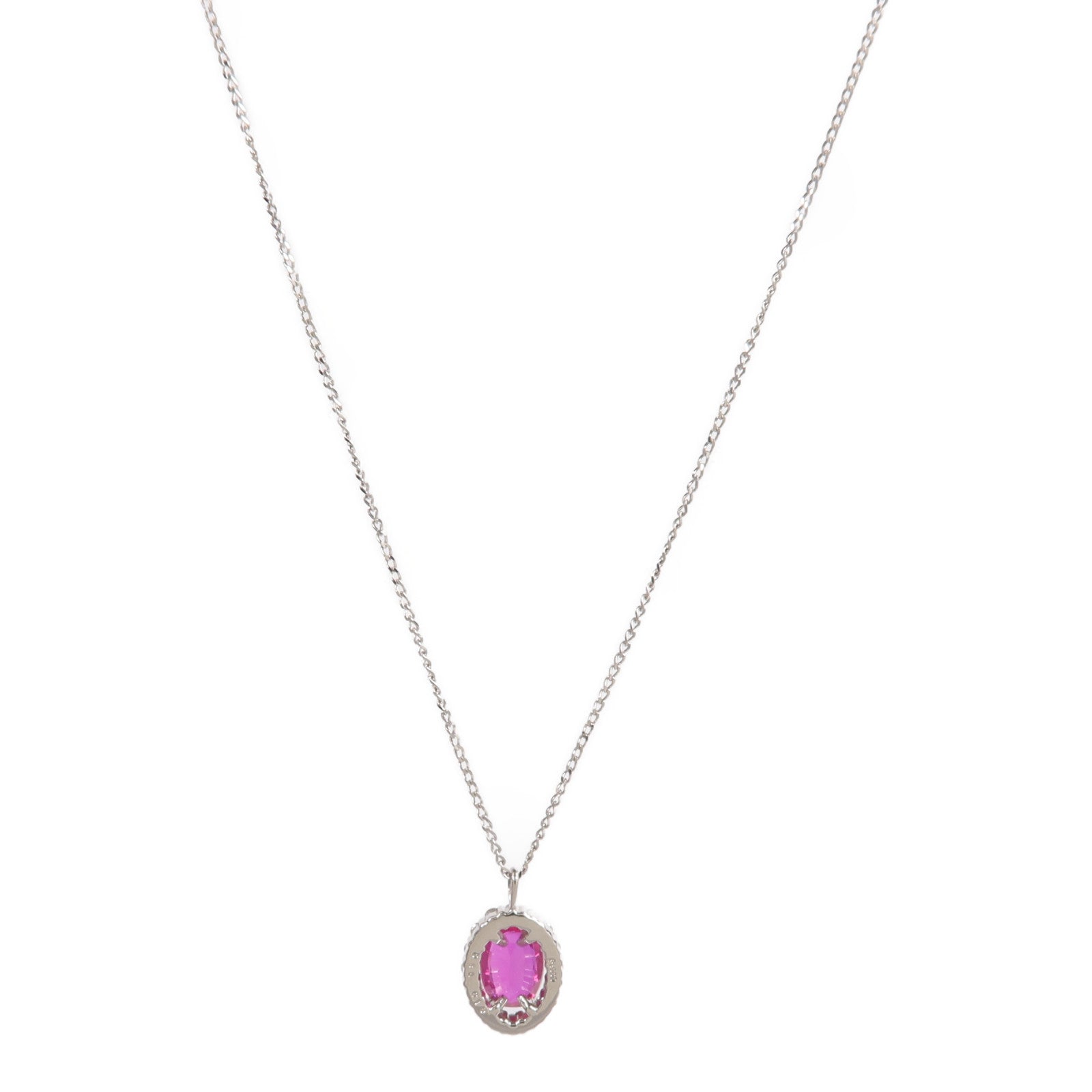 JEWELRY PT900鉑金Ruby Diamond Necklace紅寶石/鑽石項鍊