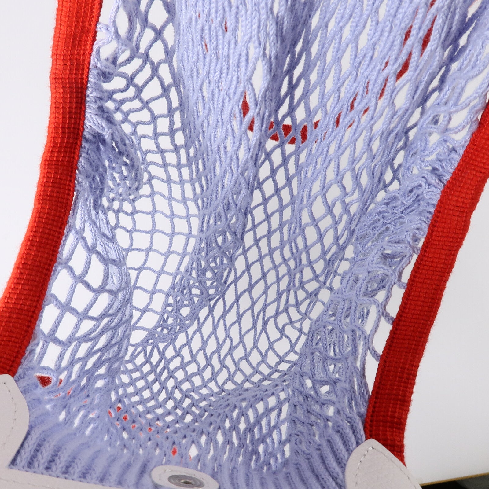 Longchamp 棉質/皮革Le Pliagr Mesh Bag L手挽肩背兩用袋