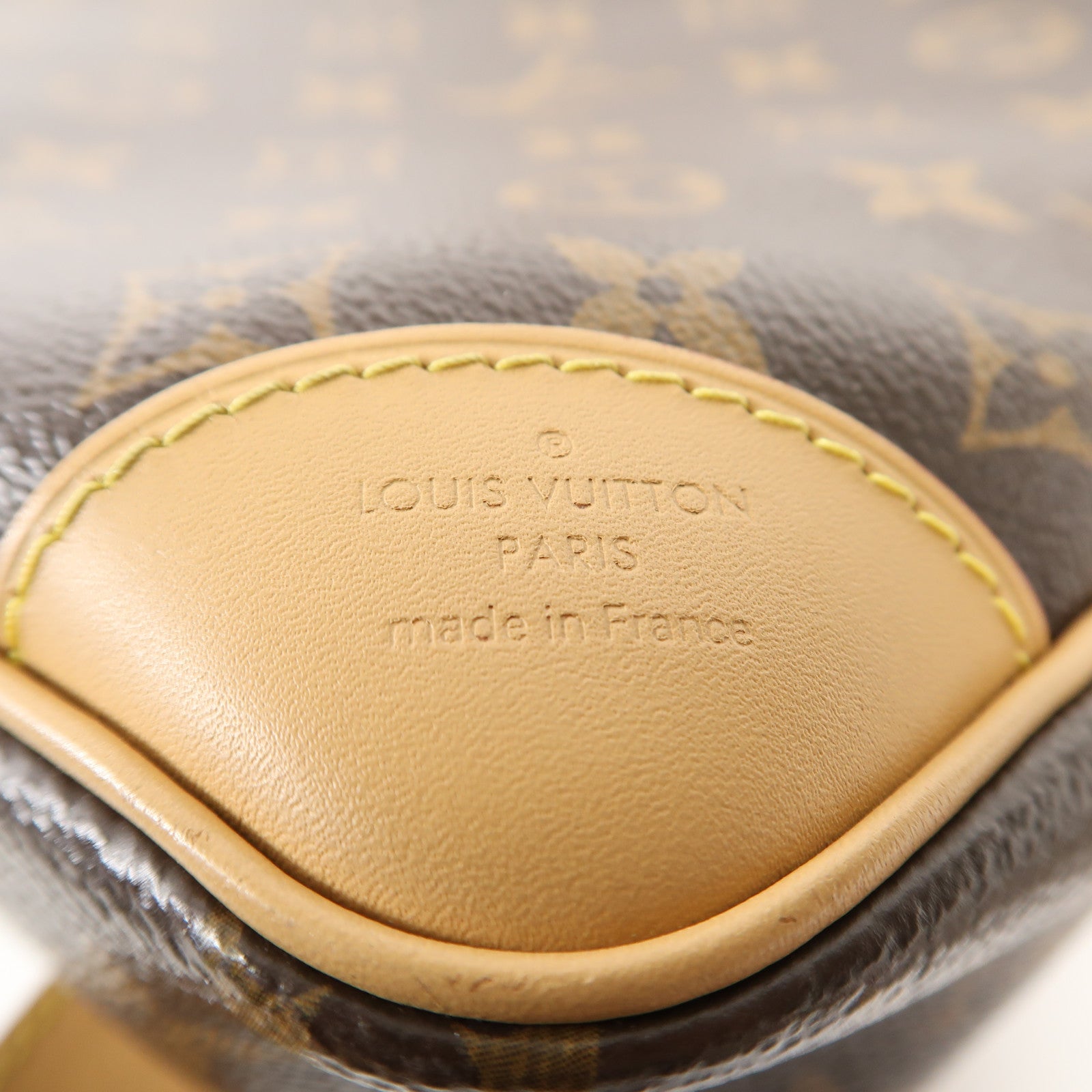 LOUIS VUITTON Monogram Macassar Odeon PM金扣手挽袋