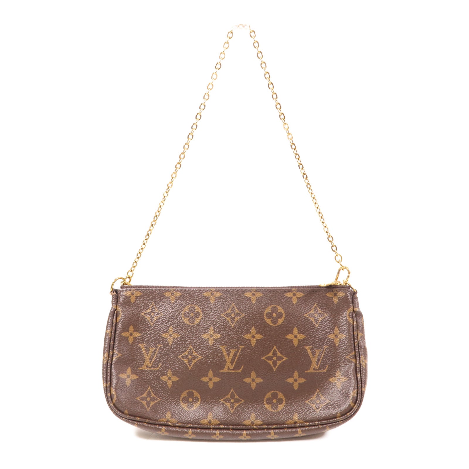 LOUIS VUITTON LV GHW Multi Pochette Accessoires 2 Way Bag M44840 Monogram Brown