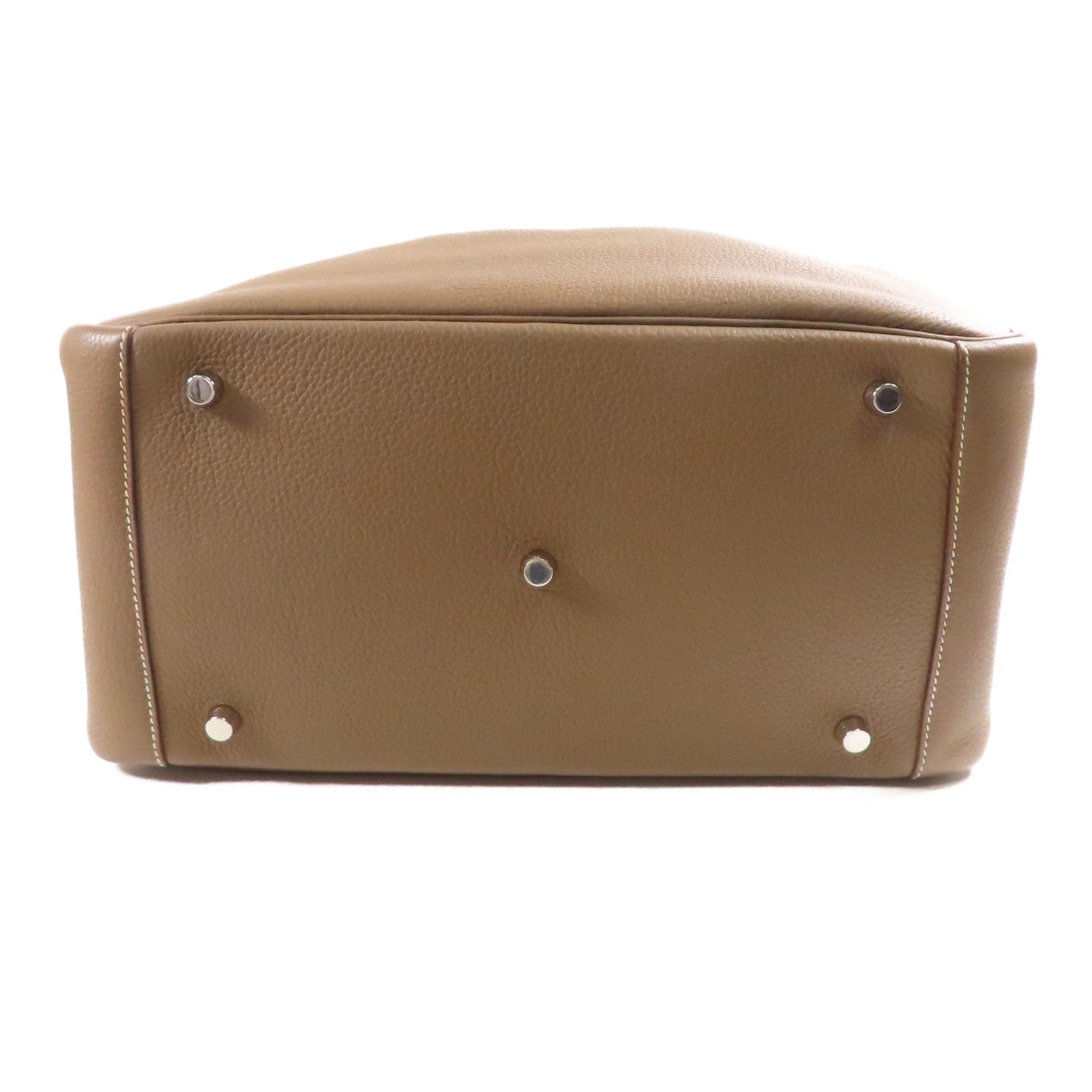 HERMES Togo皮革Lindy 34銀扣手挽肩背兩用袋18 Etoupe