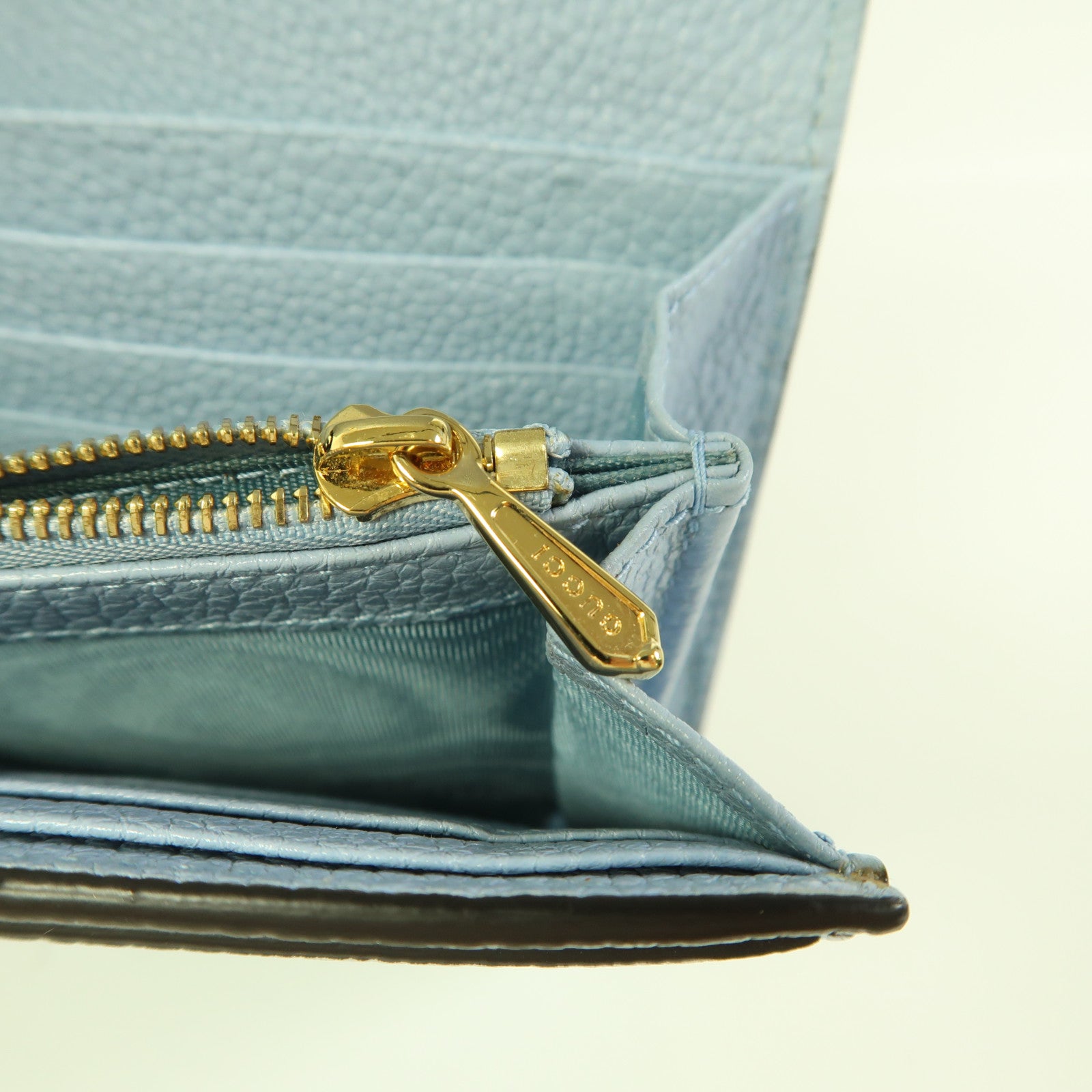 GUCCI 牛皮皮革Long Wallet金扣長錢包