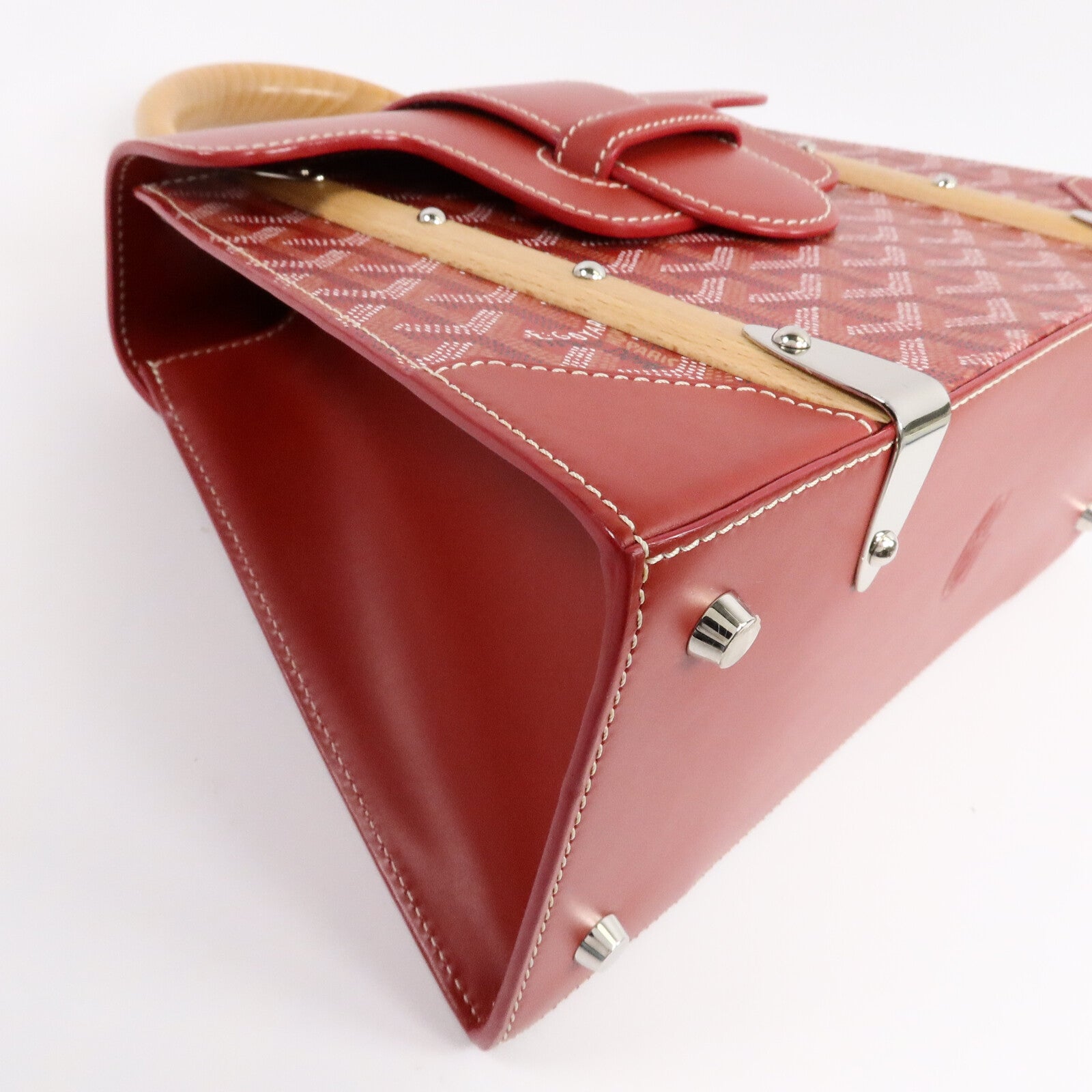 GOYARD 塗層帆布Saigon Structured PM手挽肩背兩用袋