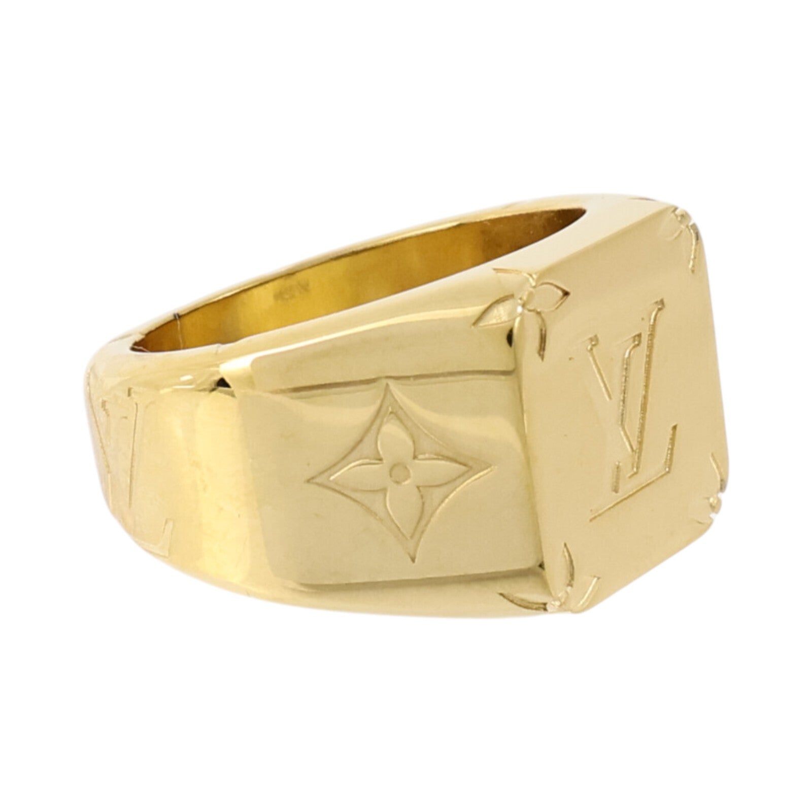 LOUIS VUITTON 金屬Monogram Signet Ring戒指