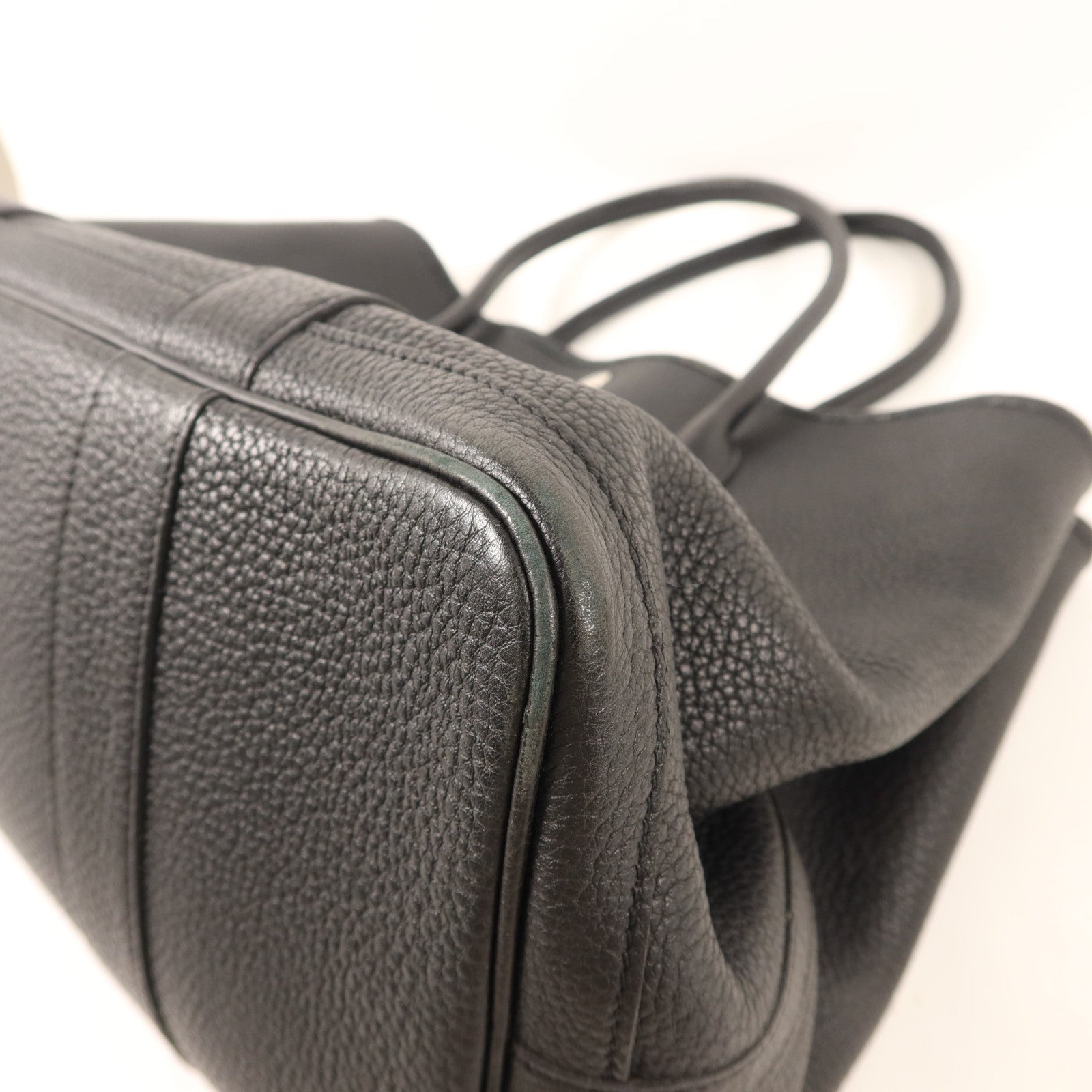 HERMES Negonda皮革GardenParty PM銀扣手挽袋
