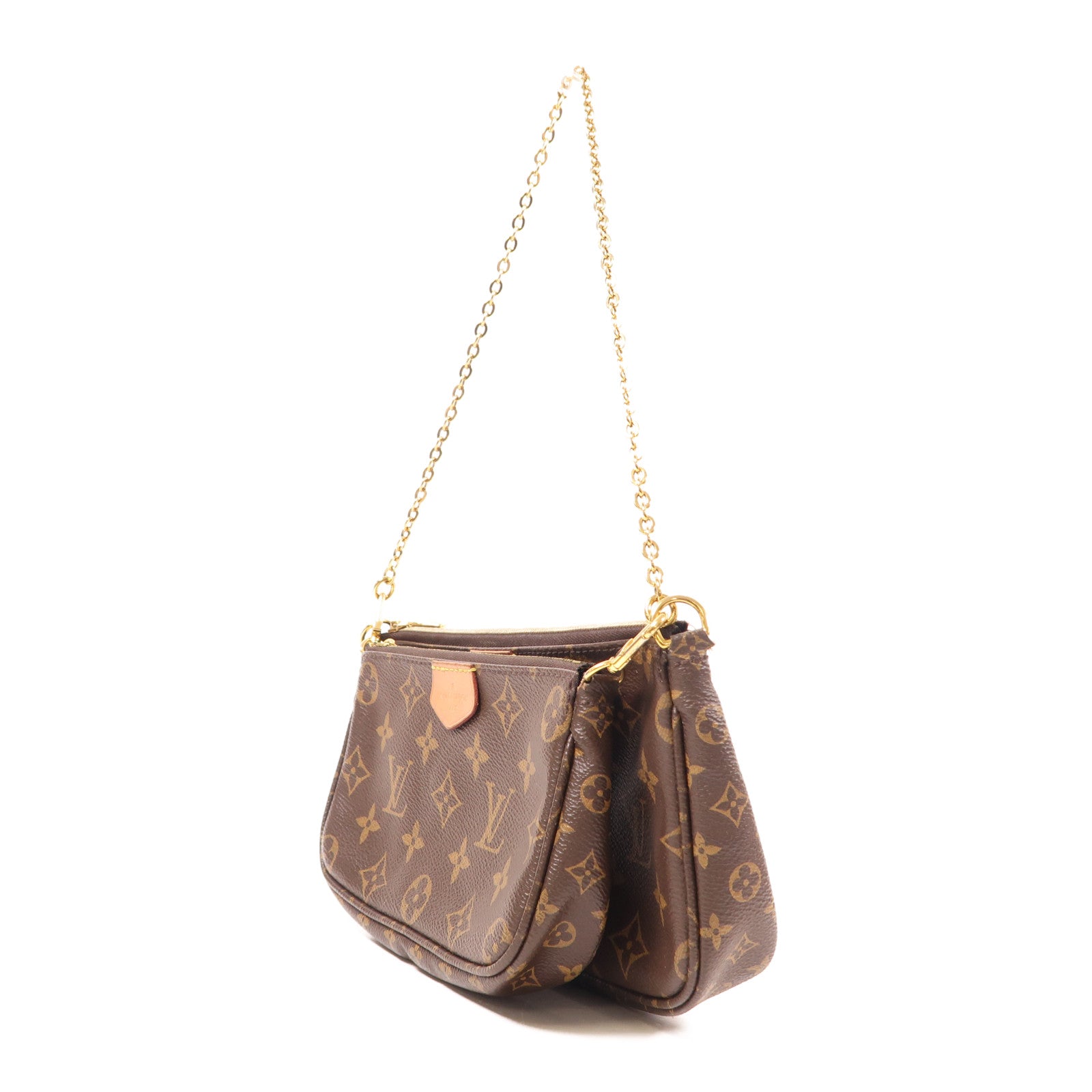 LOUIS VUITTON LV GHW Multi Pochette Accessoires 2 Way Bag M44840 Monogram Brown