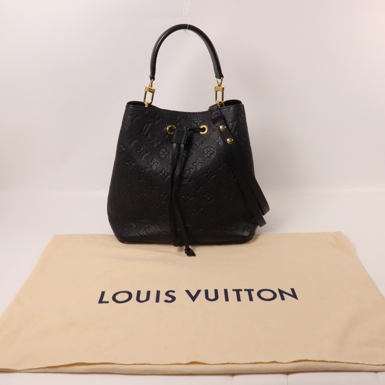 LOUIS VUITTON Monogram Empreinte Neo Noe MM 手挽肩背兩用袋
