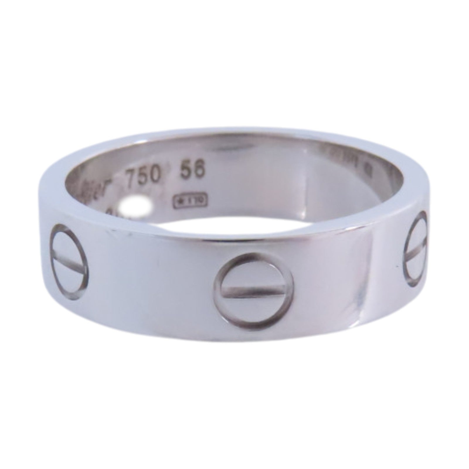 CARTIER 18K白金Love Ring戒指#58/US#7.25