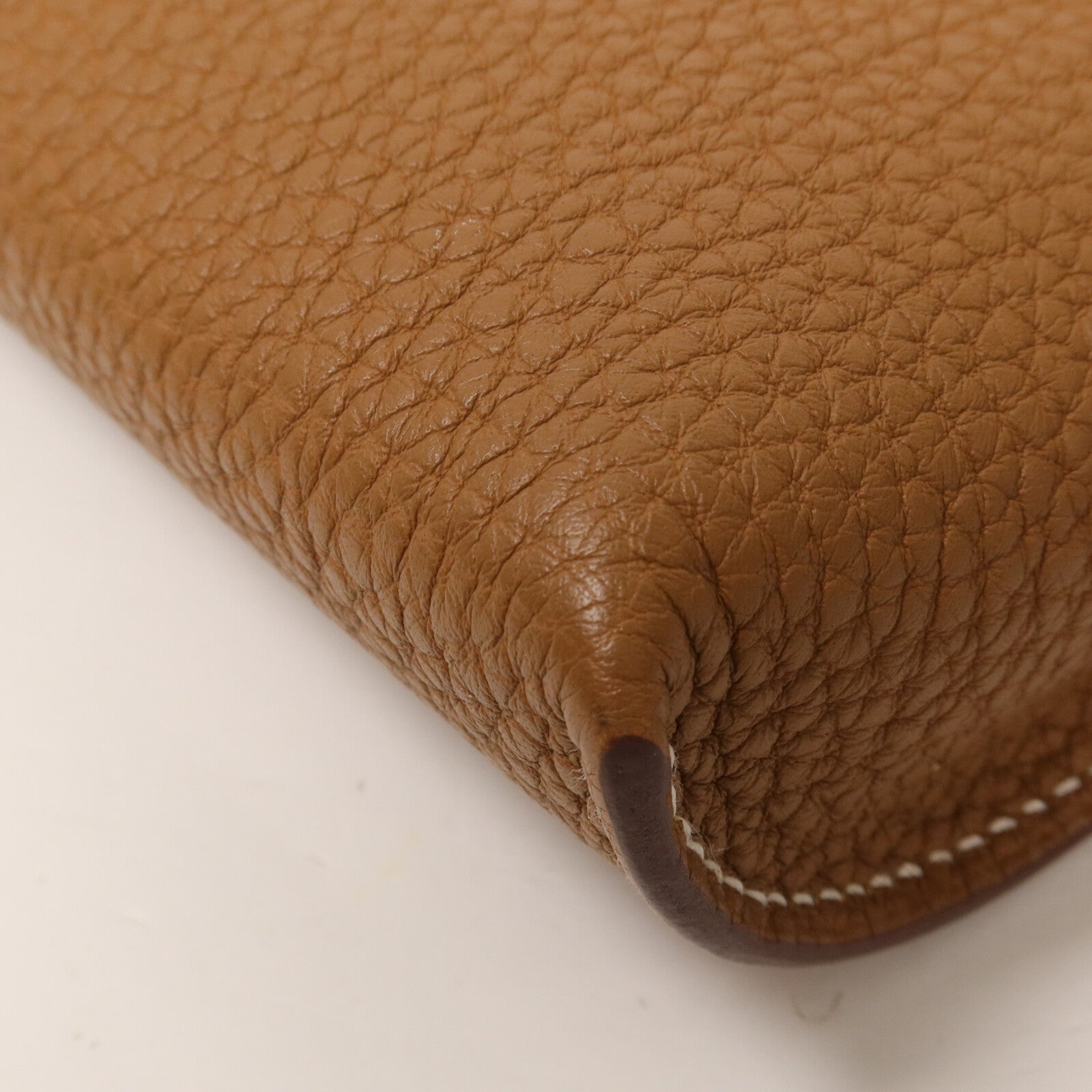 HERMES Togo皮革Videpoches肩背袋Gold