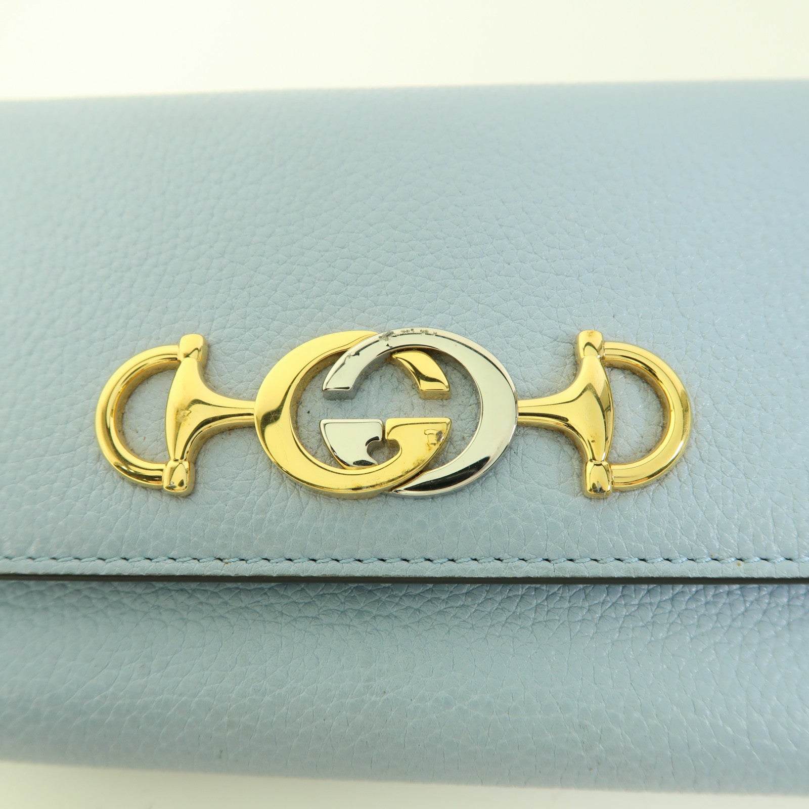 GUCCI 牛皮皮革Long Wallet金扣長錢包