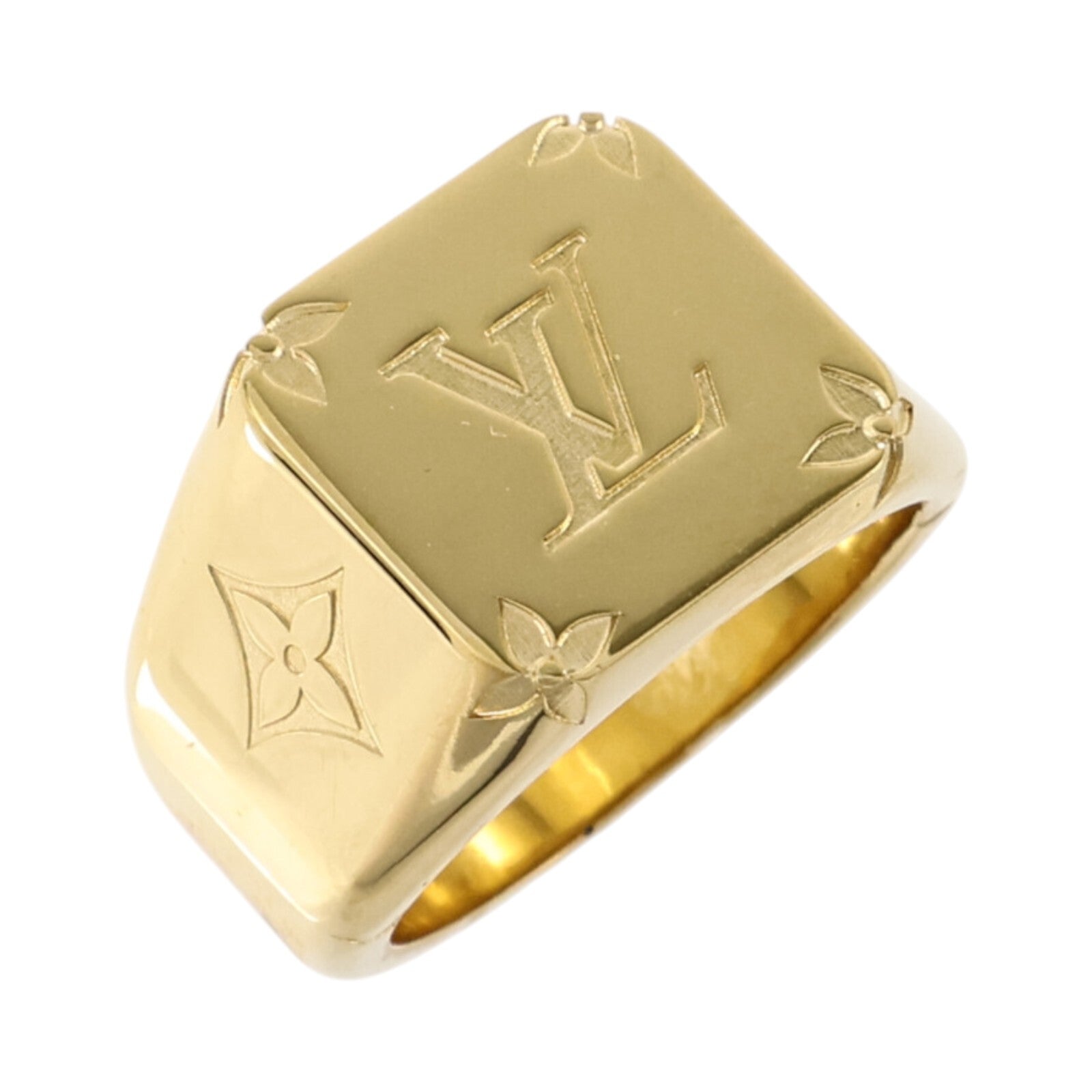LOUIS VUITTON 金屬Monogram Signet Ring戒指