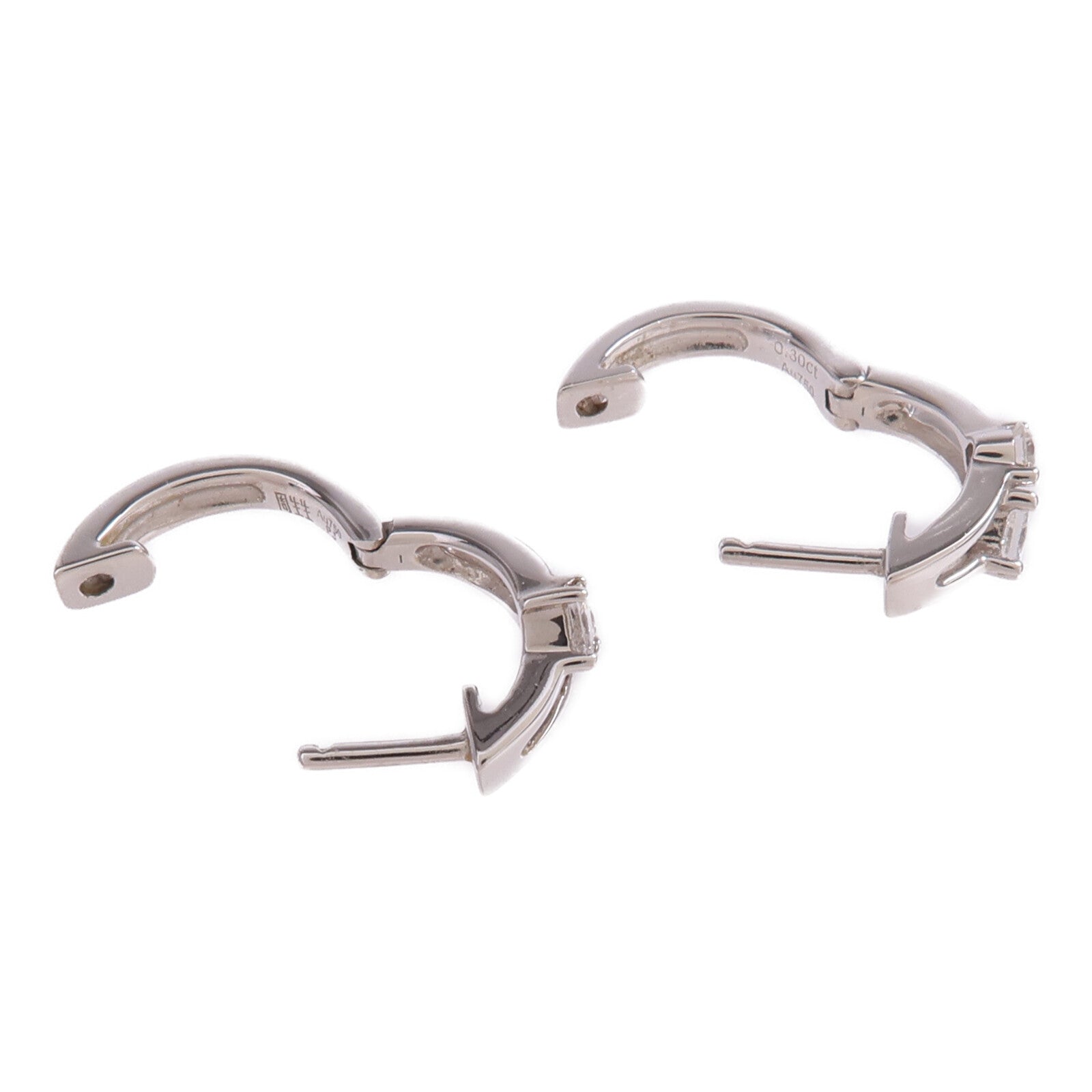 JEWELRY 18K白金Diamond Earrings鑽石耳環