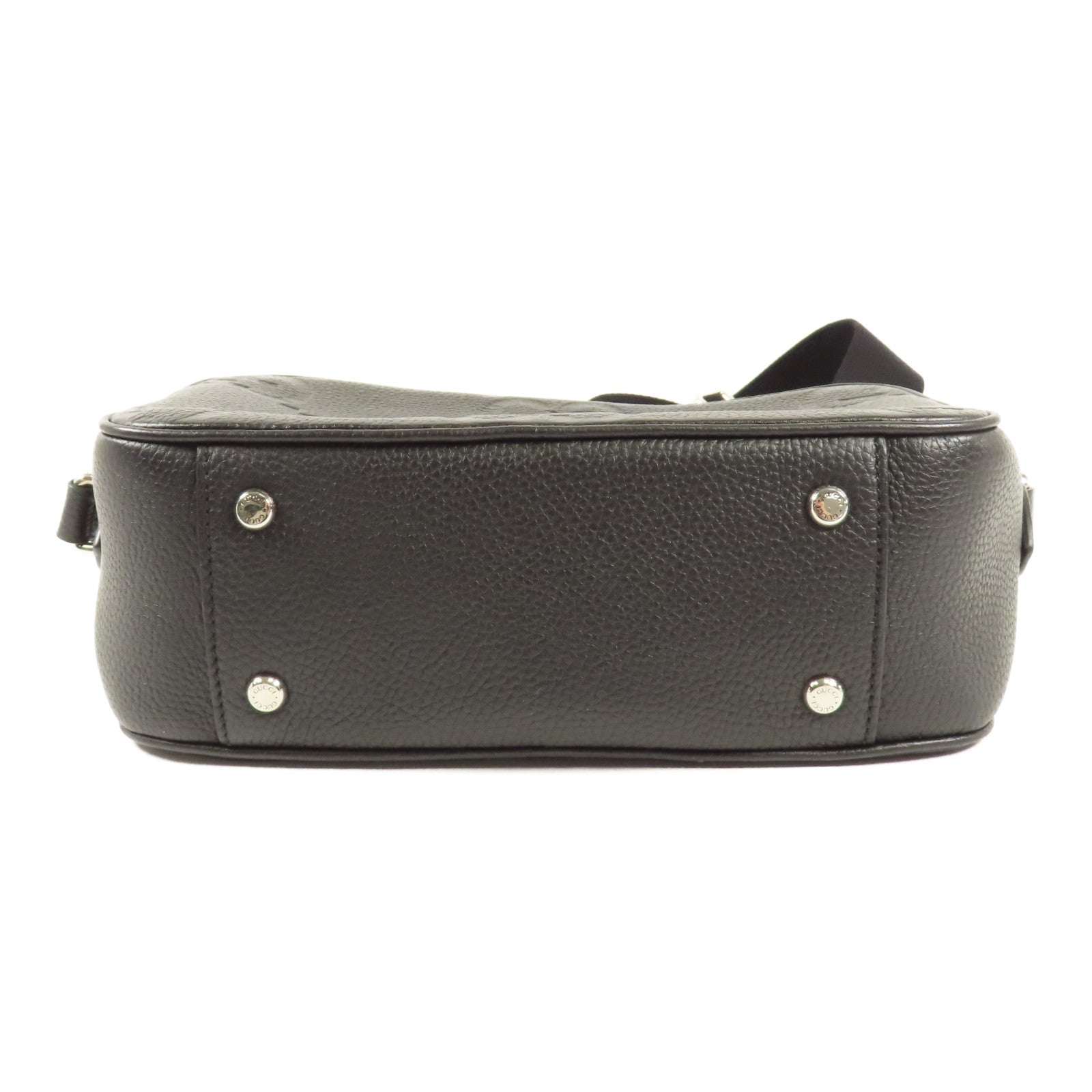 GUCCI 牛皮皮革Camera Bag銀扣肩背袋