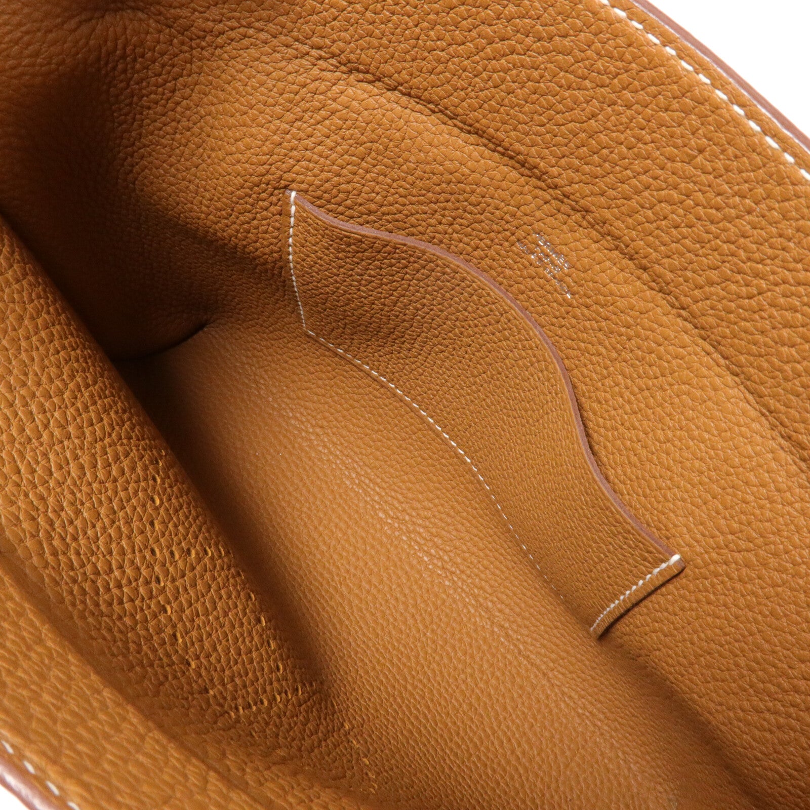 HERMES Togo皮革Videpoches肩背袋Gold