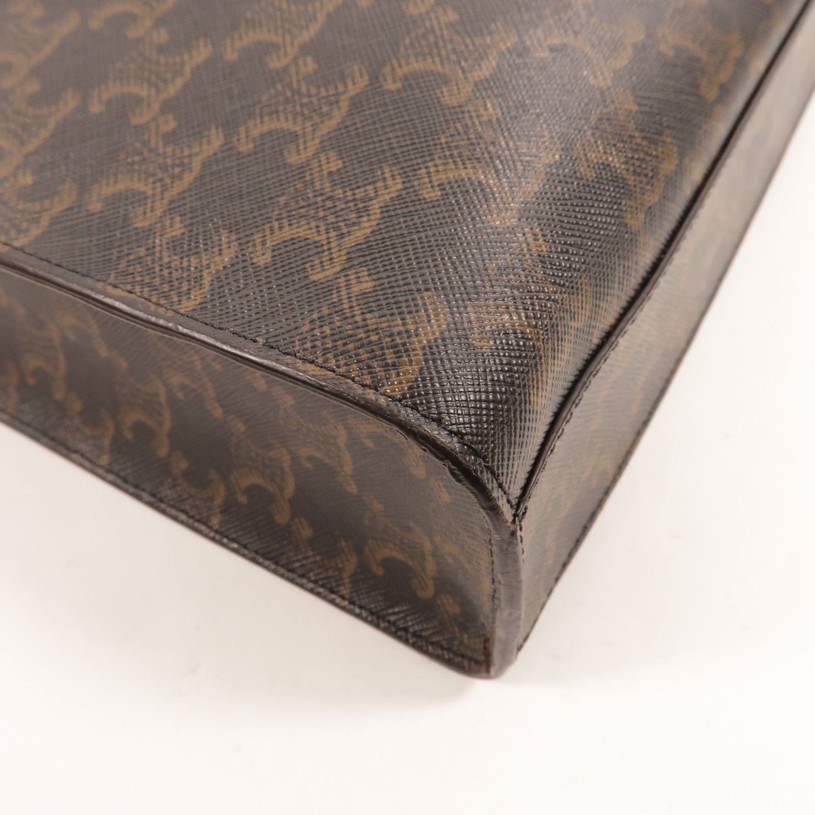 CELINE 塗層帆布Triomphe Cabas Tote Bag金扣手挽肩背兩用袋