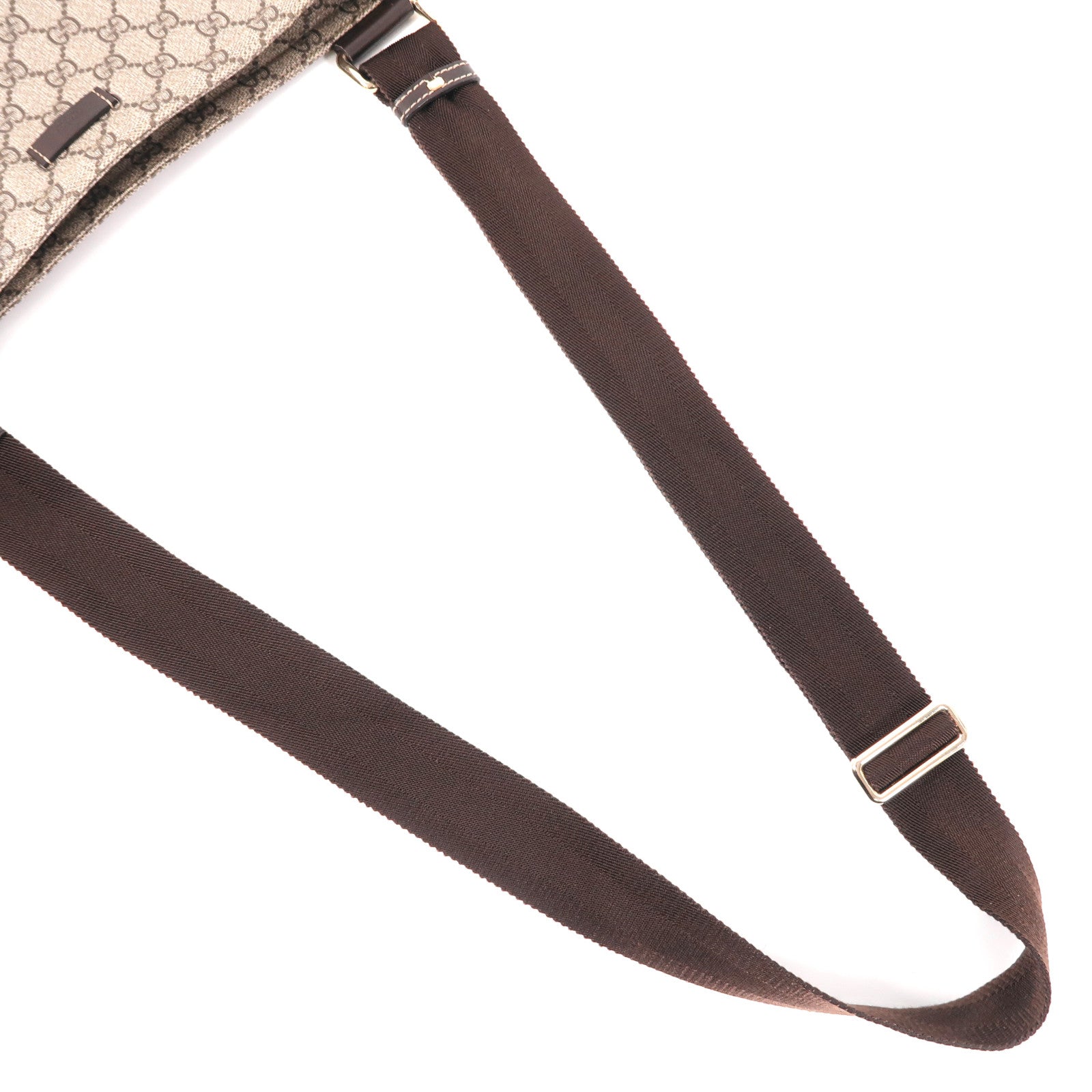 GUCCI 塗層帆布Shoulder Bag金扣肩背袋