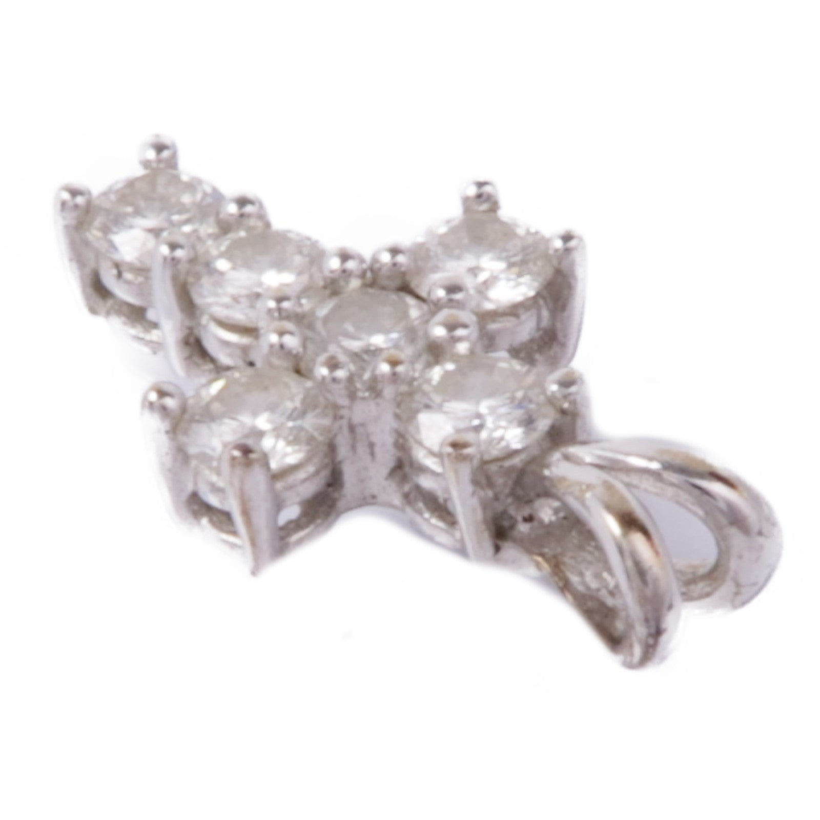 JEWELRY 18K白金Diamond Pendant Top鑽石吊墜