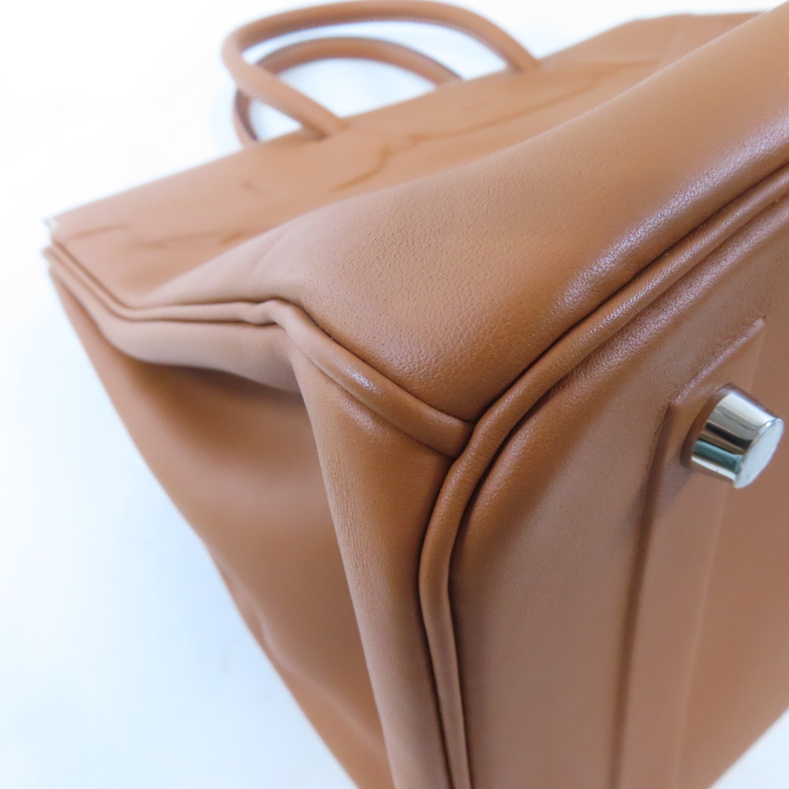 HERMES 【激減優惠】Swift皮革Birkin 35銀扣手挽袋啡色