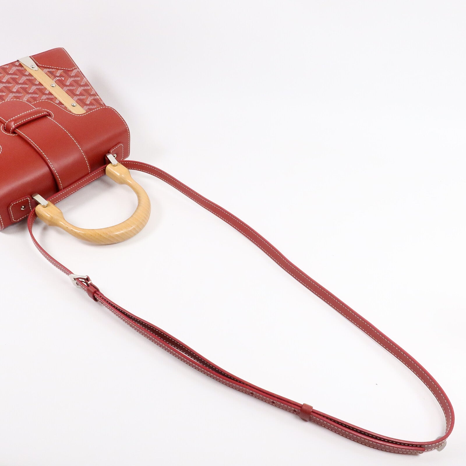 GOYARD 塗層帆布Saigon Structured PM手挽肩背兩用袋