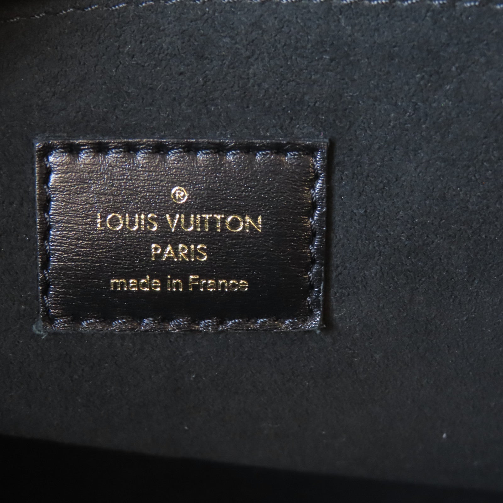 LOUIS VUITTON Monogram Jacquard Since 1854 On The Go金扣手挽肩背兩用袋黑色/白色