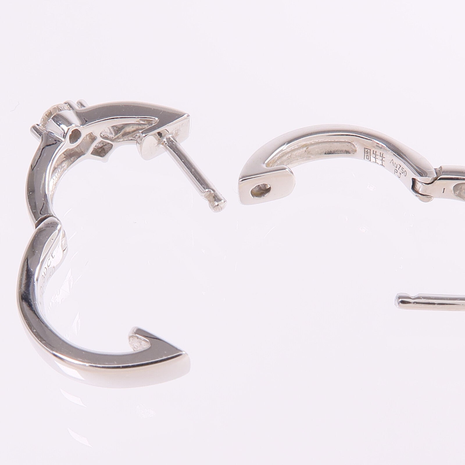 JEWELRY 18K白金Diamond Earrings鑽石耳環