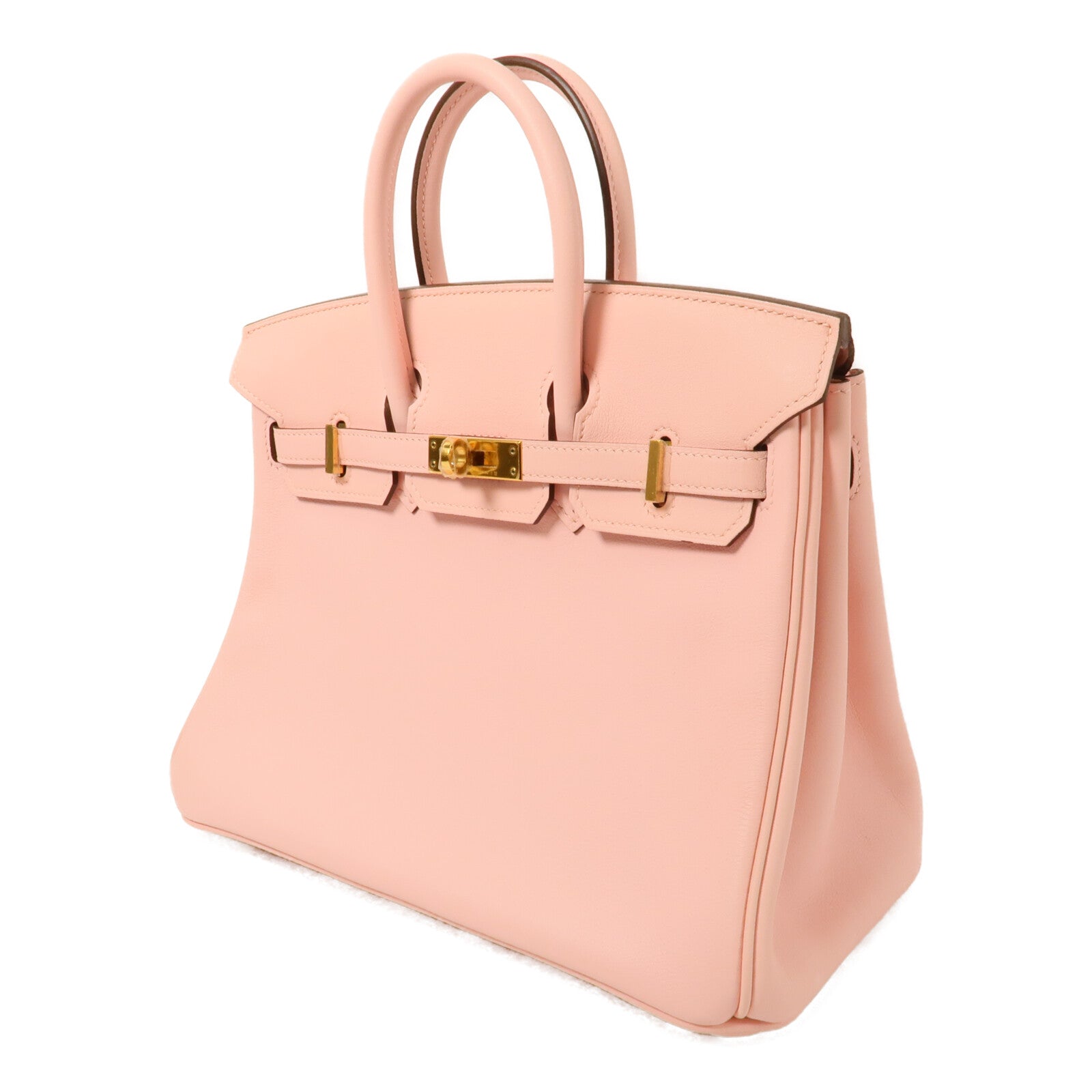 HERMES Swift皮革Birkin 25手挽袋Rose Sakura