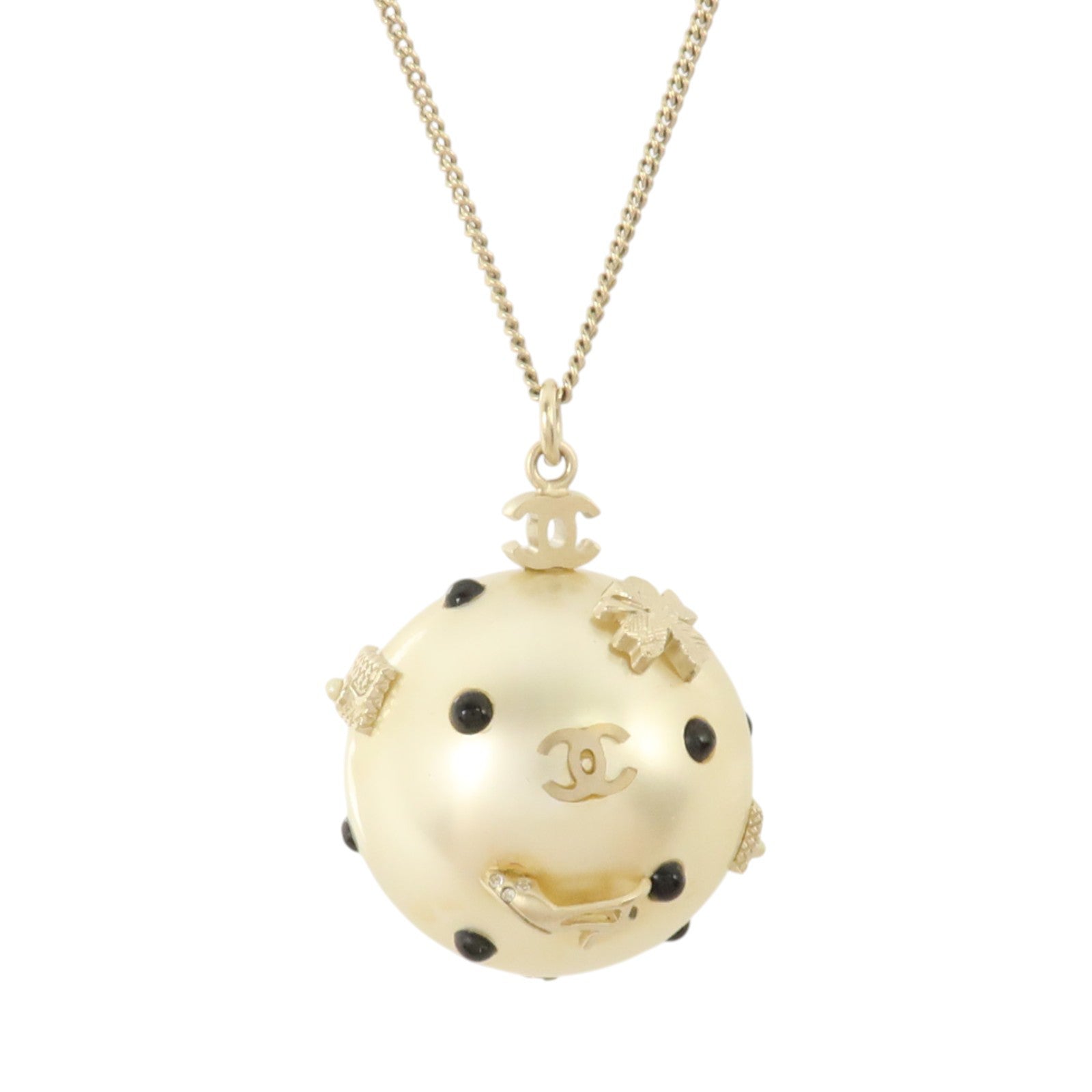 CHANEL PVC/金屬Necklace項鏈