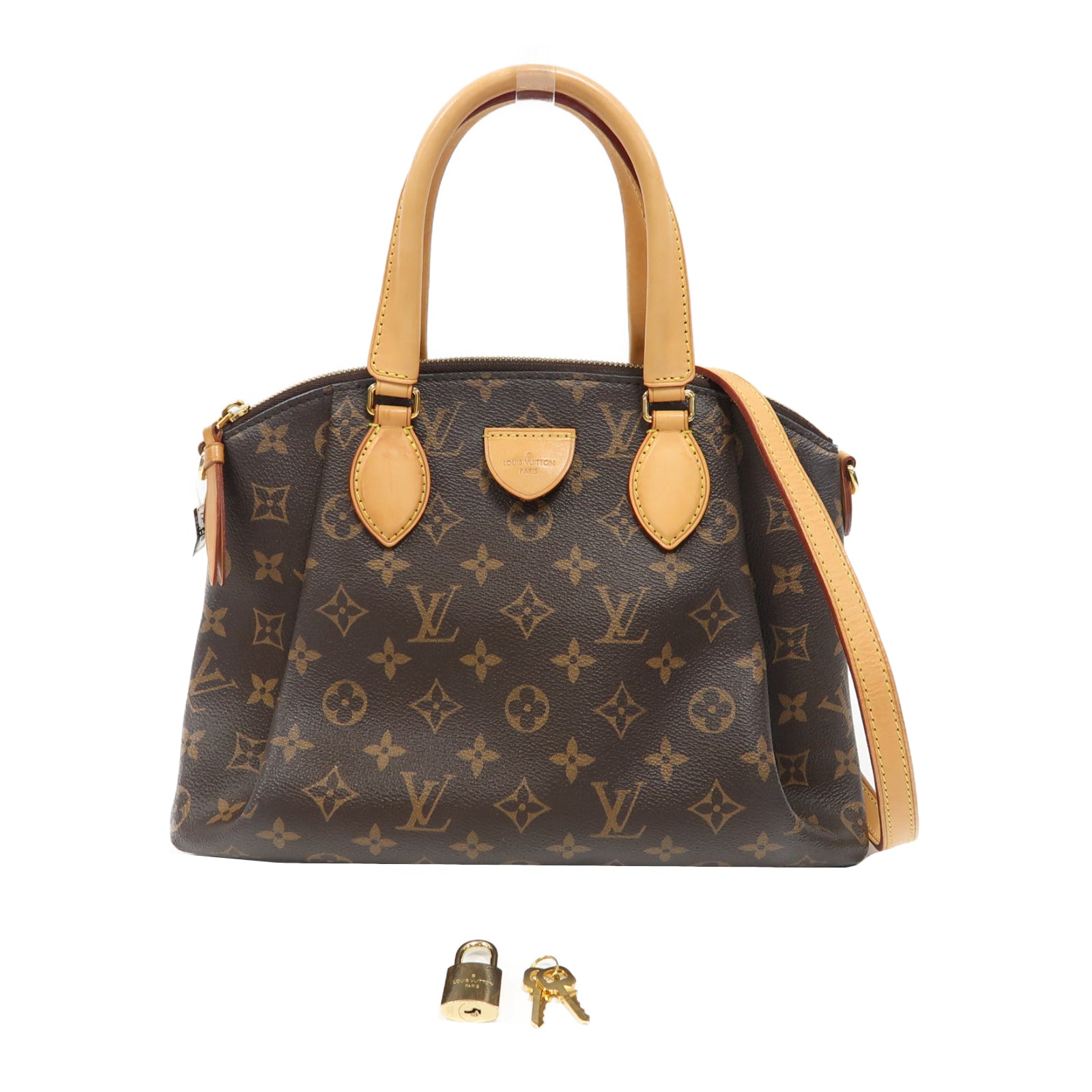 LOUIS VUITTON Monogram Boetie PM金扣手挽肩背兩用袋啡色