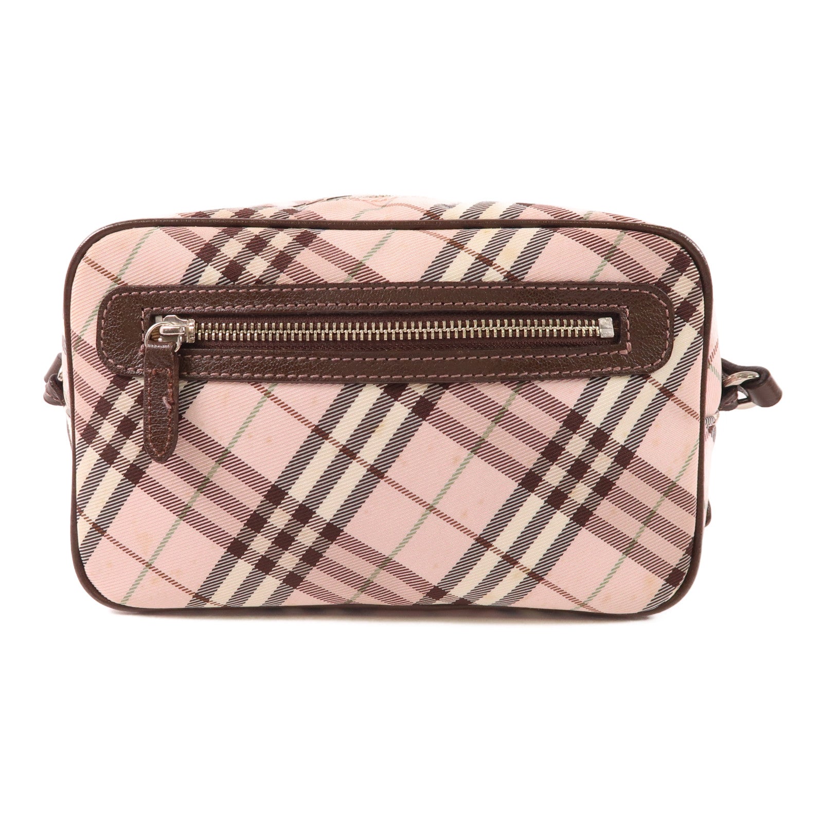 BURBERRY BLUE LABEL 帆布Shoulder Bag銀扣肩背袋
