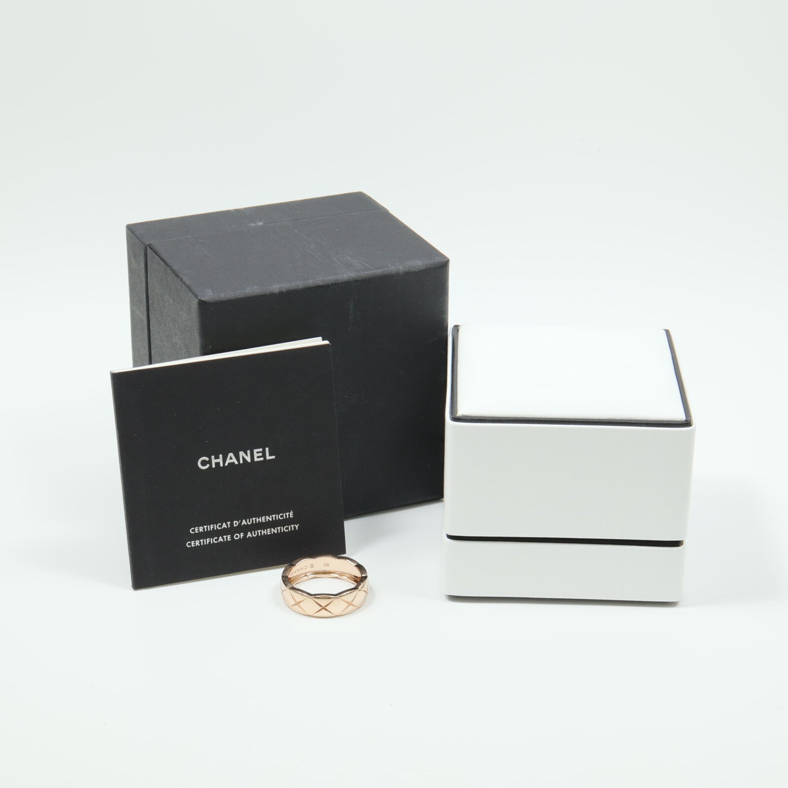 CHANEL 18K玫瑰金Coco Crush Ring戒指