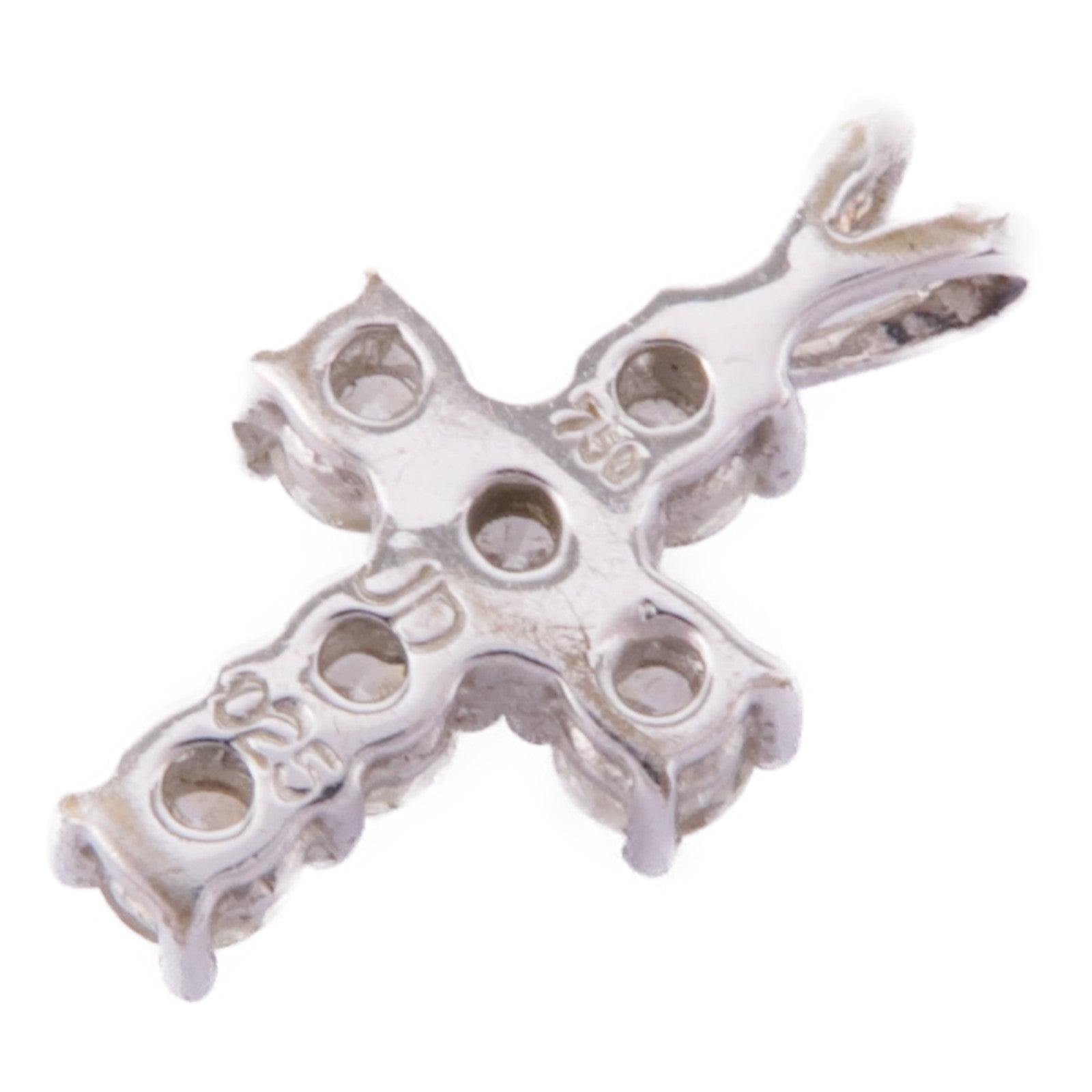 JEWELRY 18K白金Diamond Pendant Top鑽石吊墜