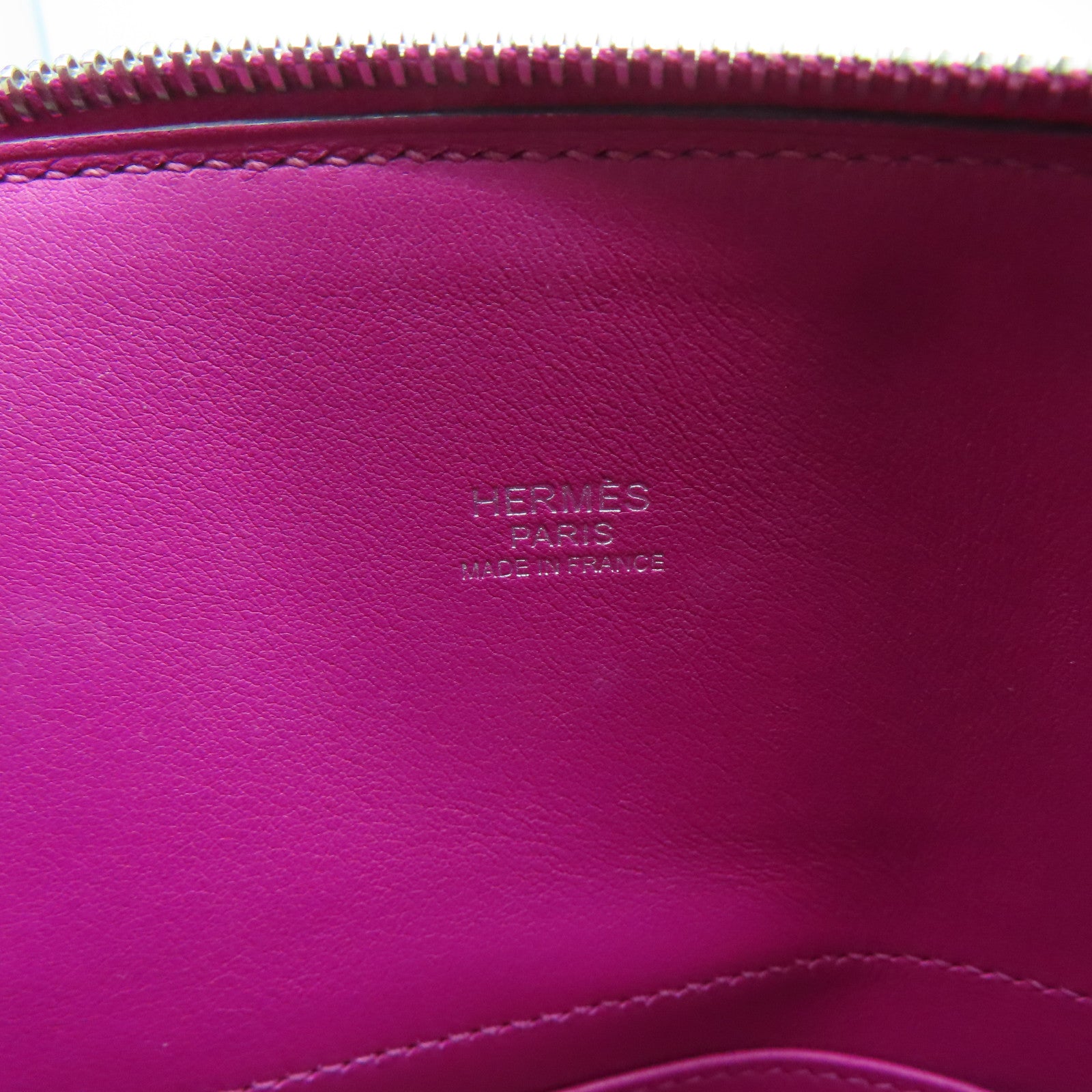 HERMES 【激減優惠】Swift皮革Bolide 27銀扣手挽肩背兩用袋Rose Pourpre玫瑰紫色
