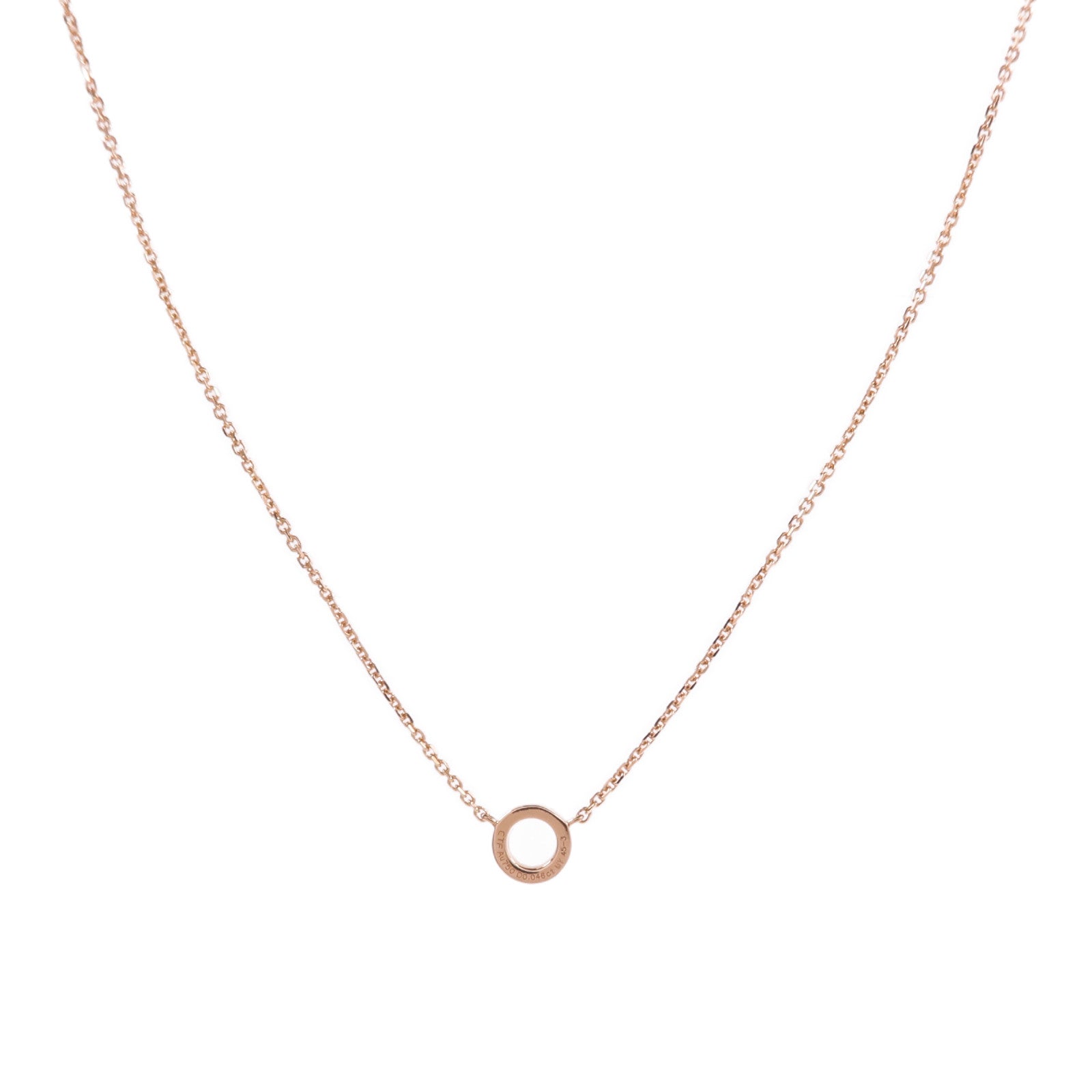 JEWELRY 18K玫瑰金Diamond Necklace鑽石項鍊