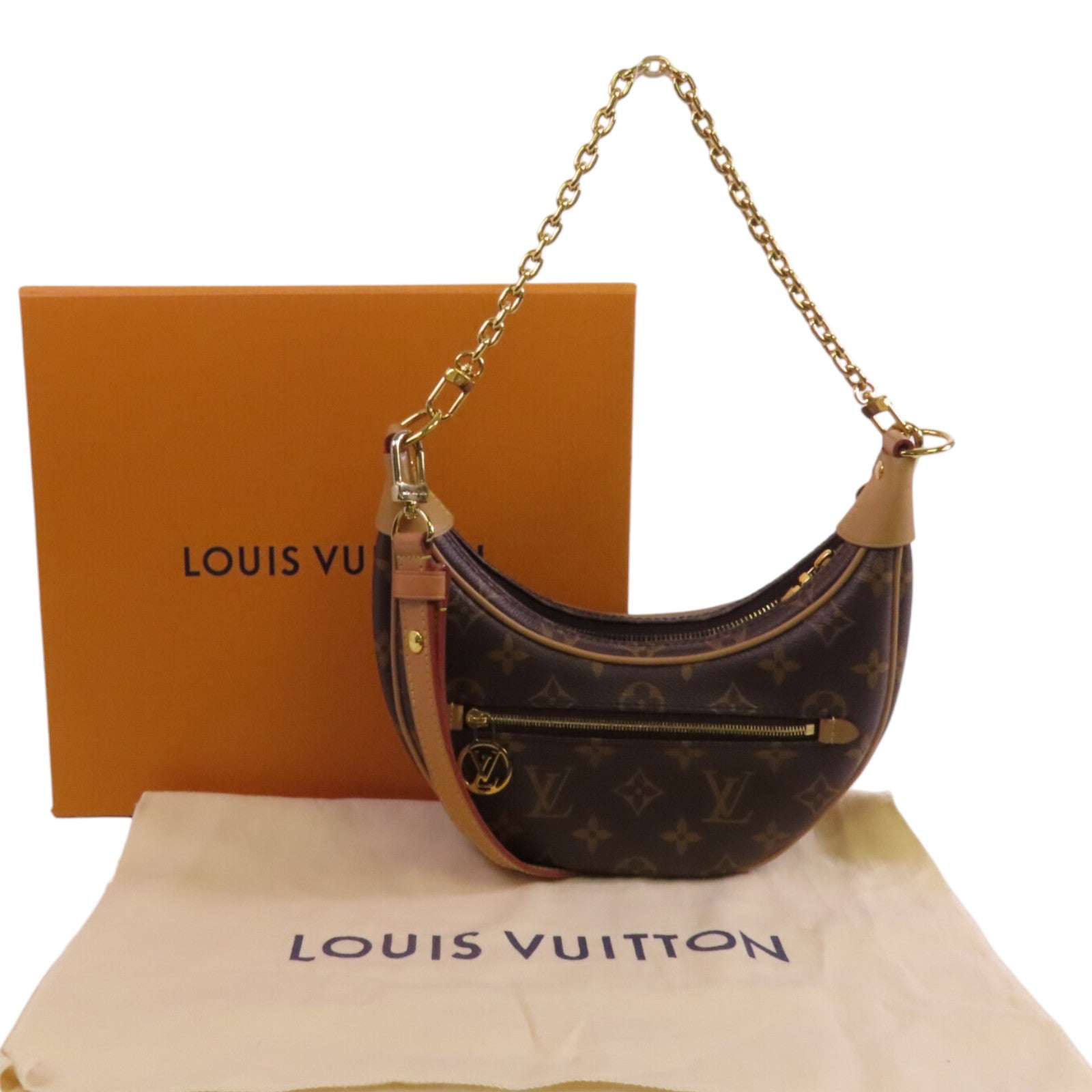 LOUIS VUITTON Monogram Loop Monogram金扣手挽肩背兩用袋