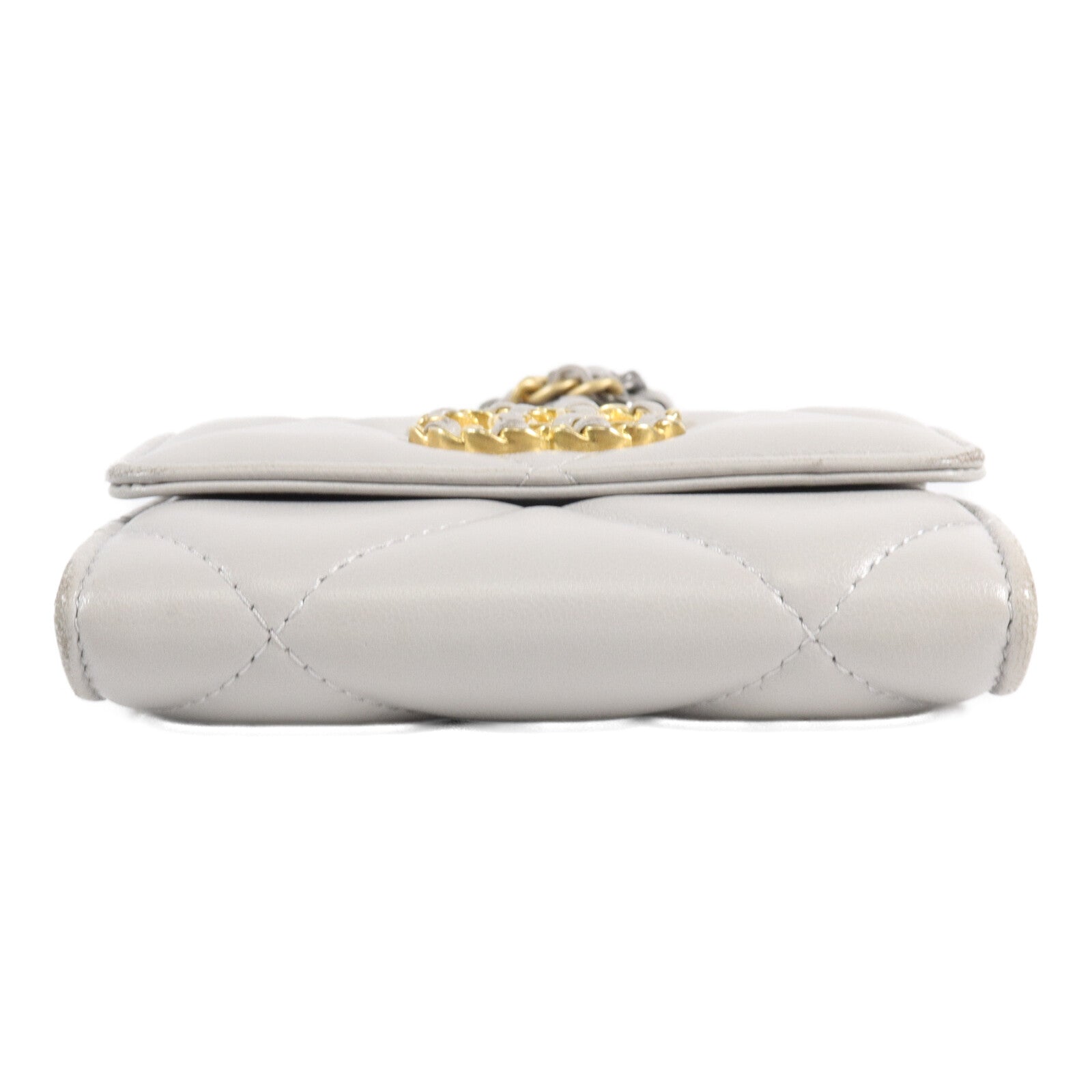 CHANEL 羊皮皮革Chanel 19 Chain Coin Purse鏈帶肩背袋