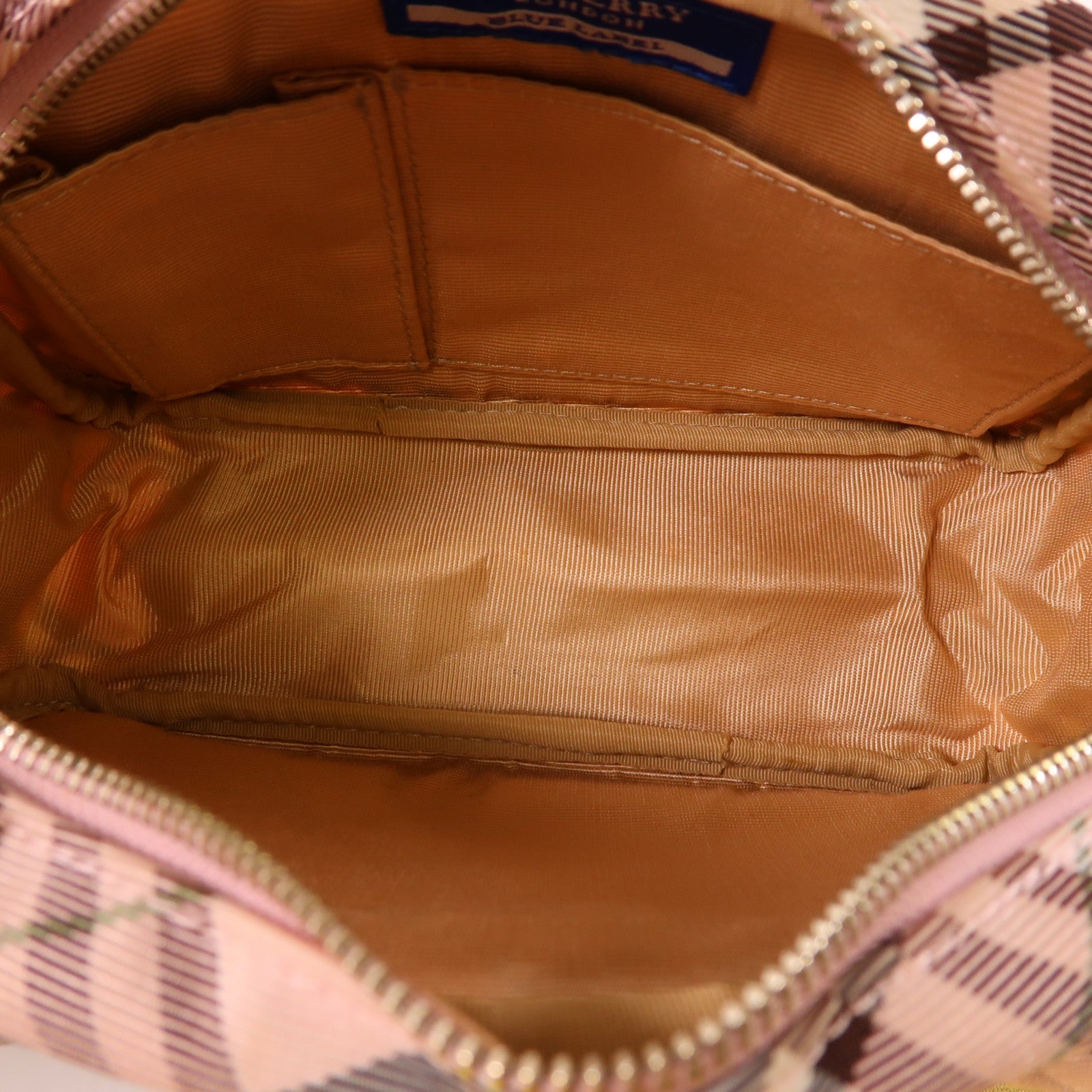 BURBERRY BLUE LABEL 帆布Shoulder Bag銀扣肩背袋
