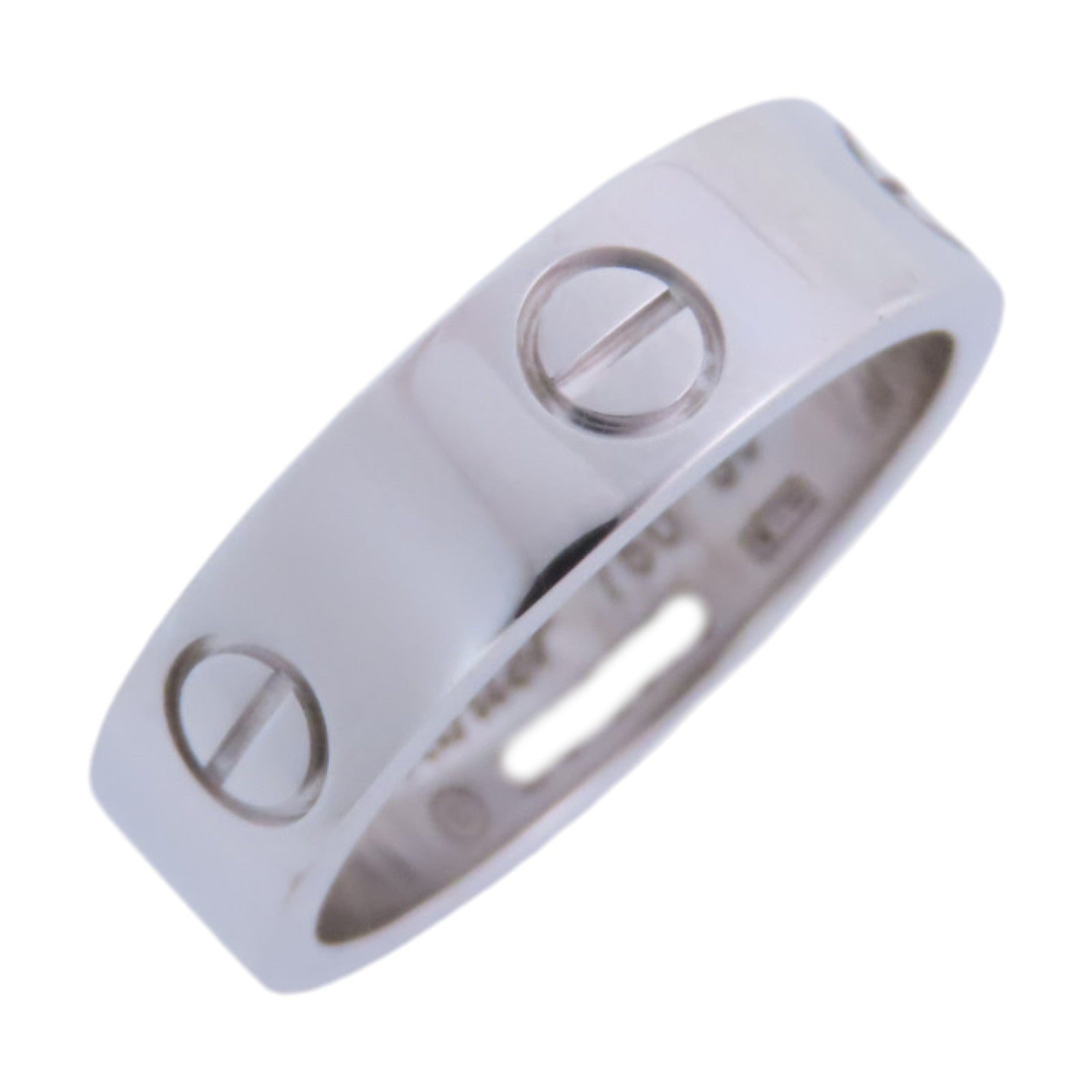 CARTIER 18K白金Love Ring戒指#58/US#7.25