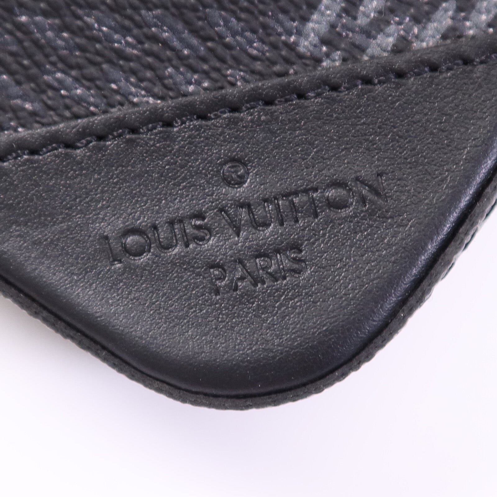 LOUIS VUITTON Damier Graphite Trio Messenger銀扣肩背袋