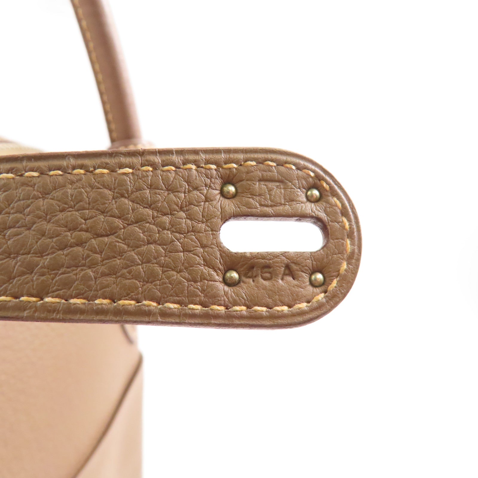 HERMES Togo皮革Lindy 34銀扣手挽肩背兩用袋18 Etoupe