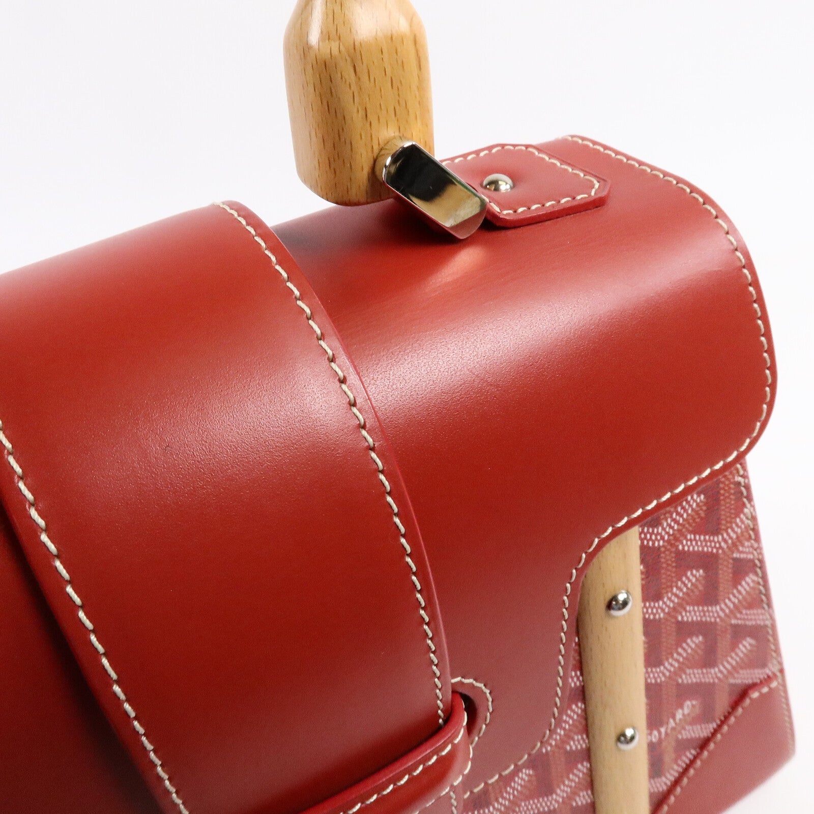 GOYARD 塗層帆布Saigon Structured PM手挽肩背兩用袋