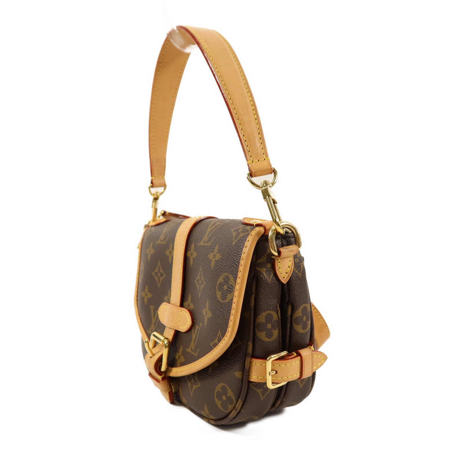 LOUIS VUITTON Monogram Saumur BB手挽肩背兩用袋