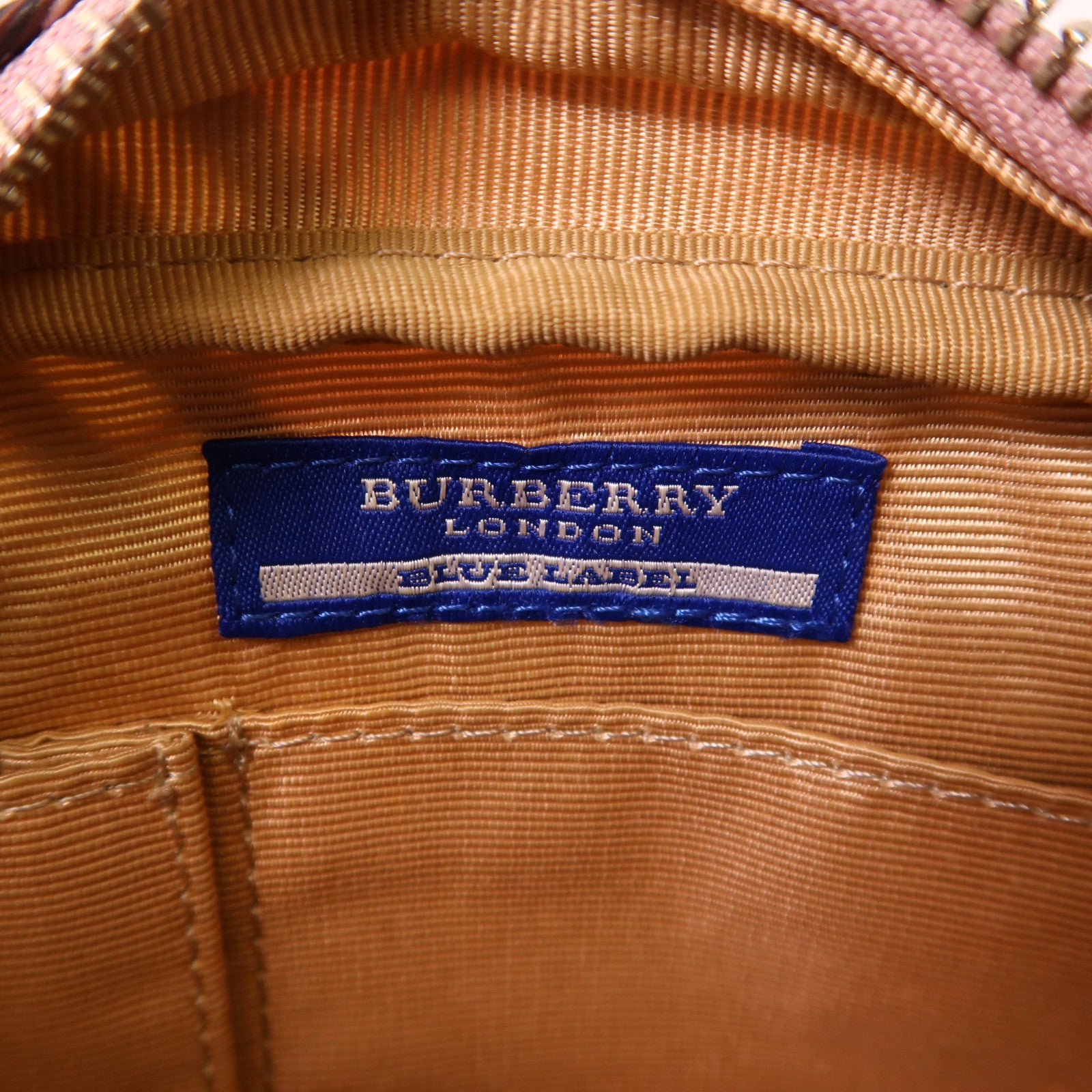 BURBERRY BLUE LABEL 帆布Shoulder Bag銀扣肩背袋