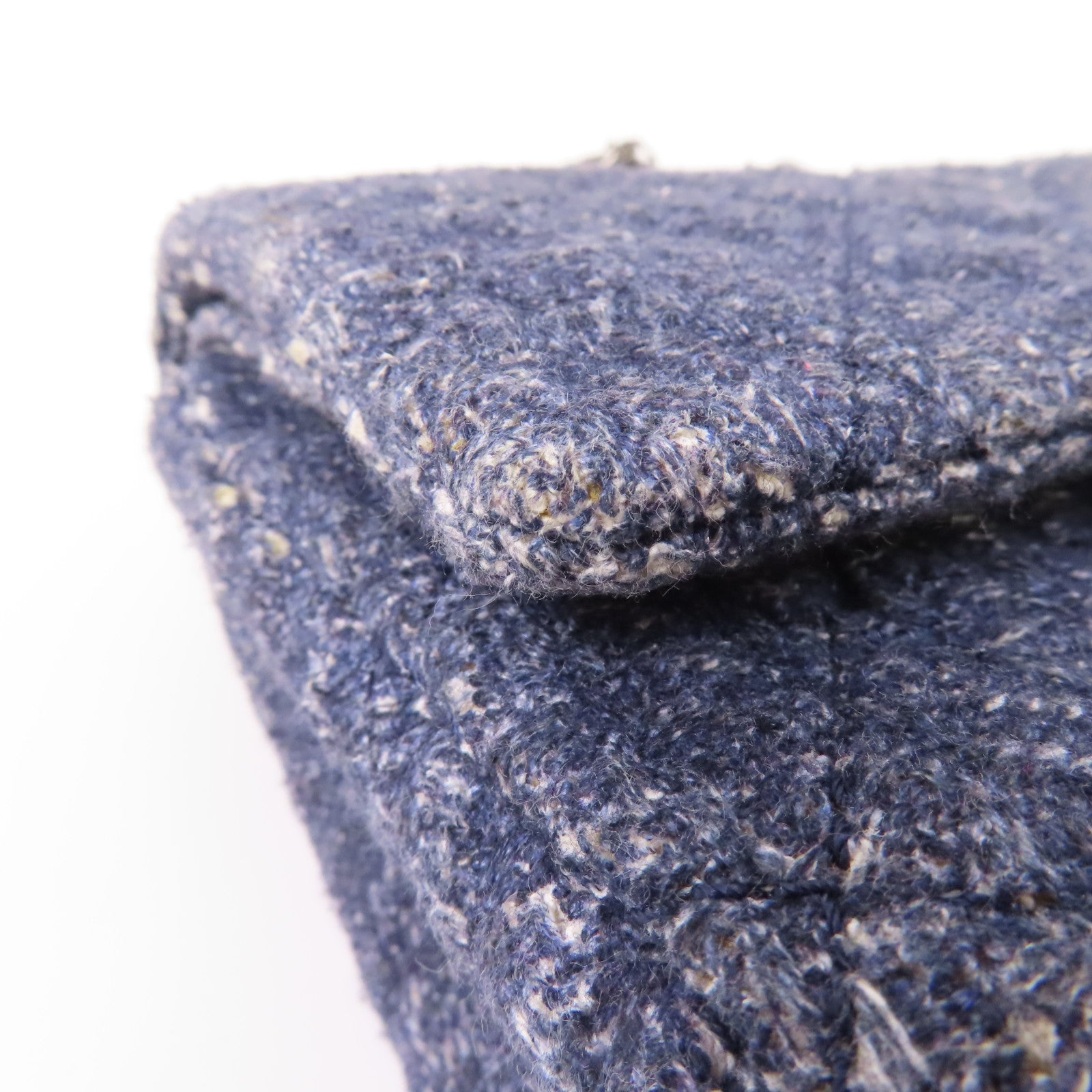 CHANEL 粗花呢2.55銀扣鏈帶肩背袋