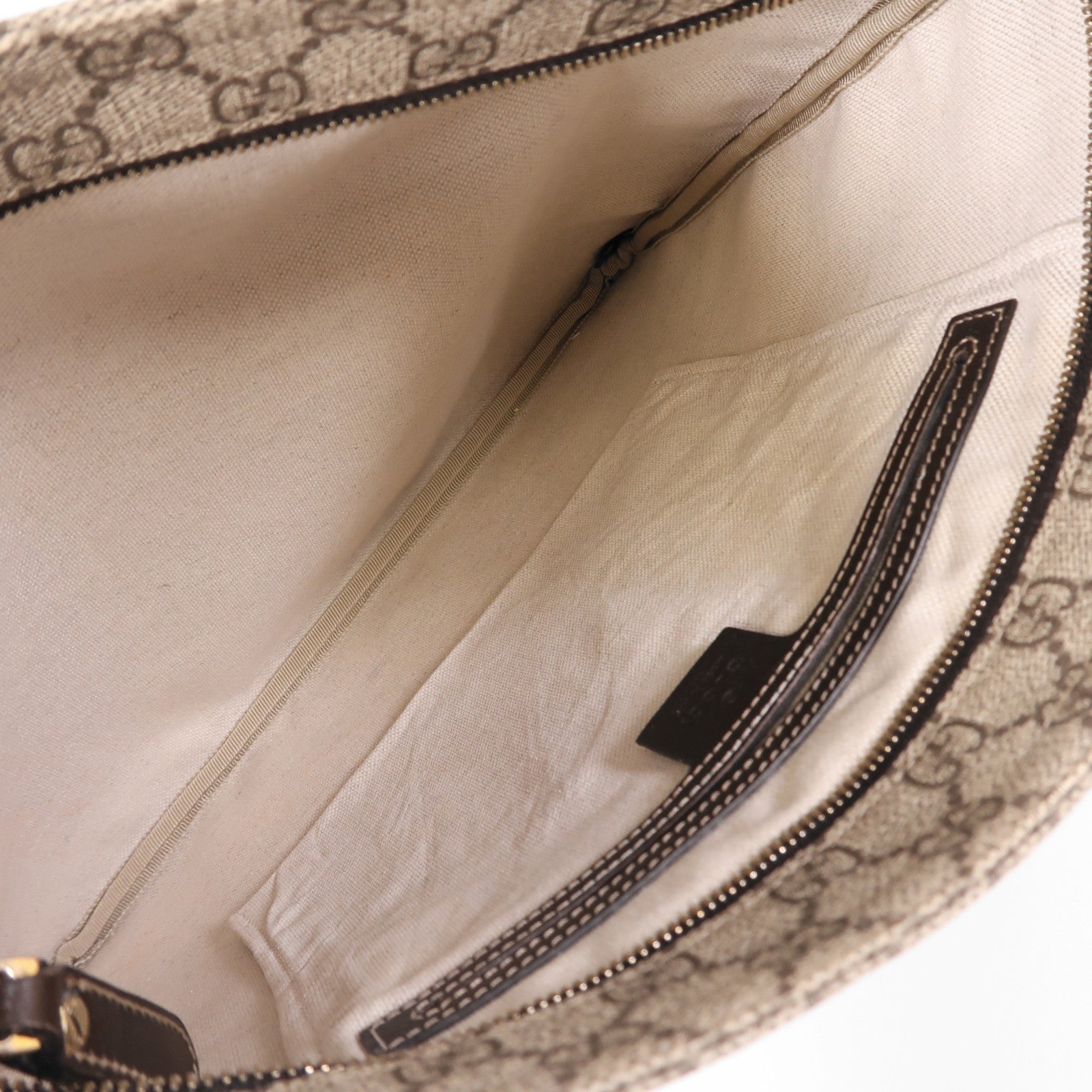 GUCCI 塗層帆布Shoulder Bag金扣肩背袋