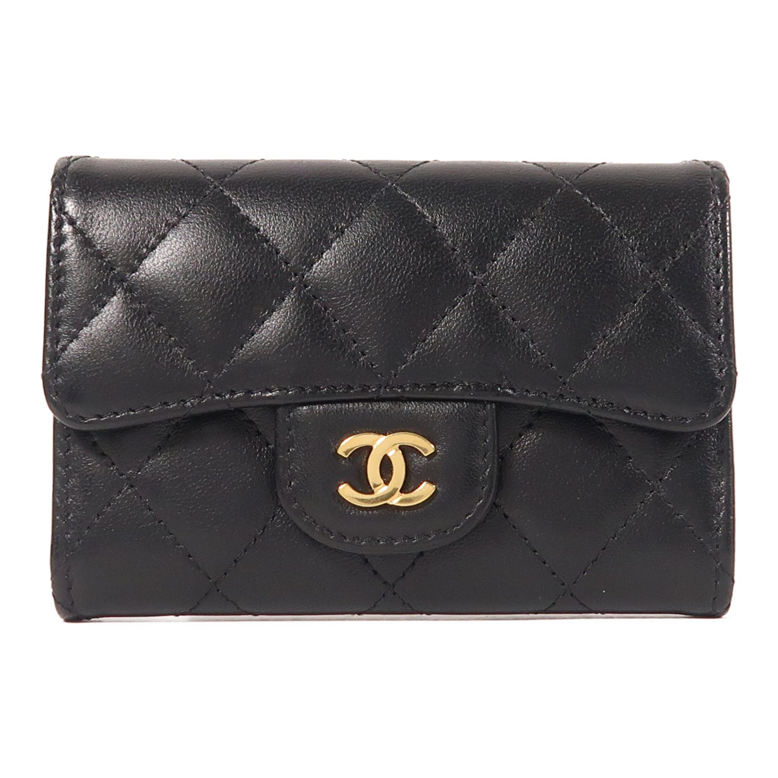 CHANEL 羊皮皮革Card Case金扣卡片套