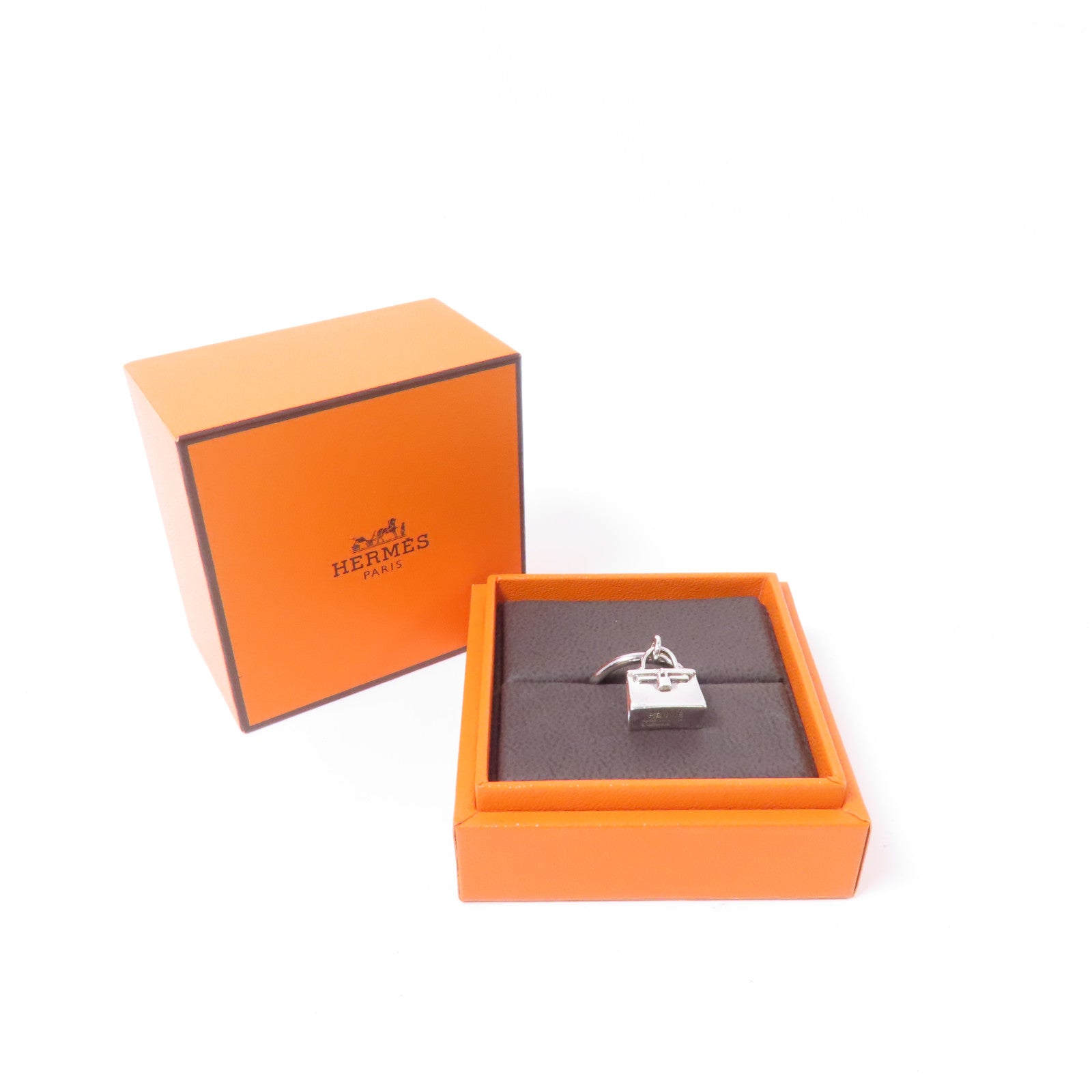 HERMES 925純銀Amulettes Birkin Ring戒指US#6