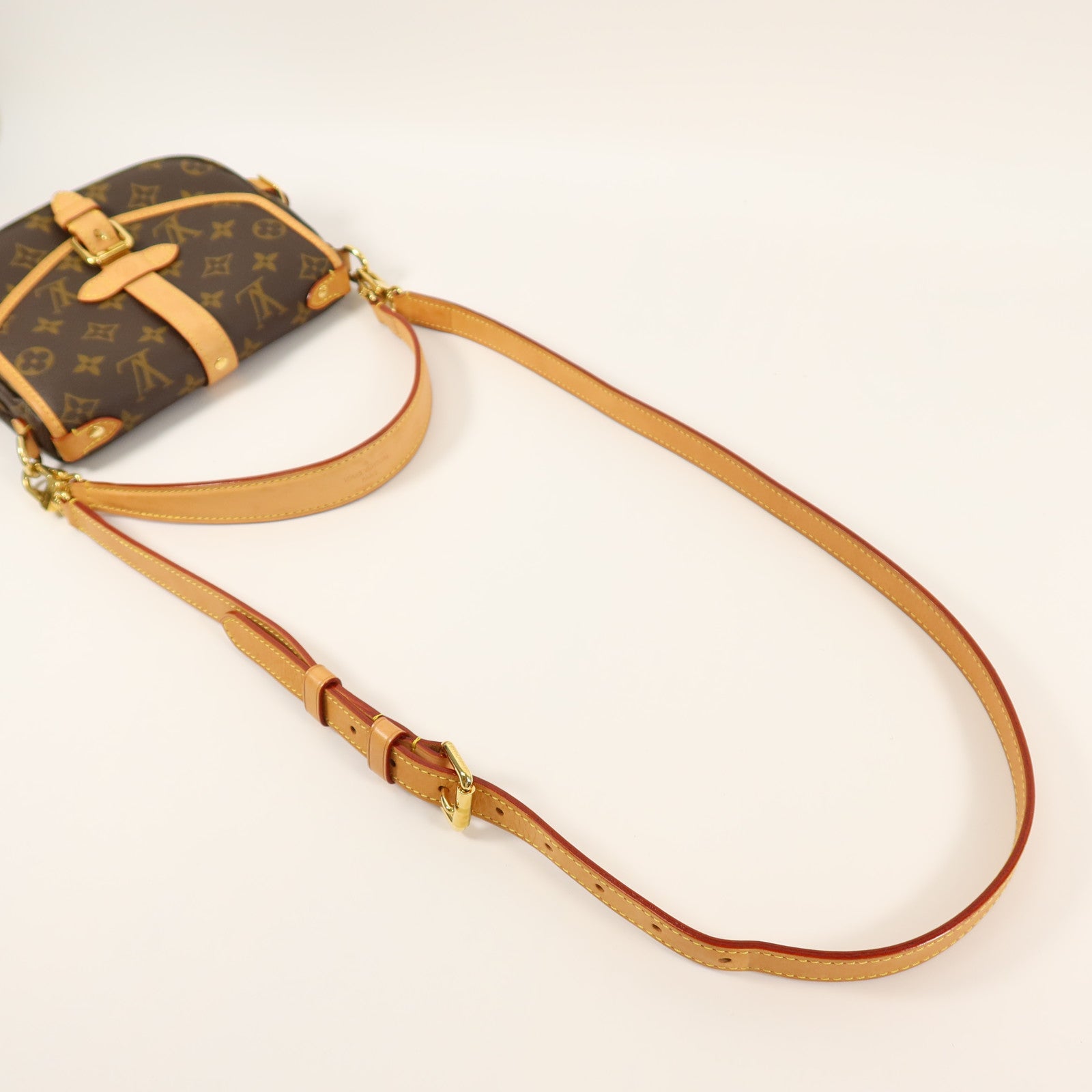 LOUIS VUITTON Monogram Saumur BB手挽肩背兩用袋